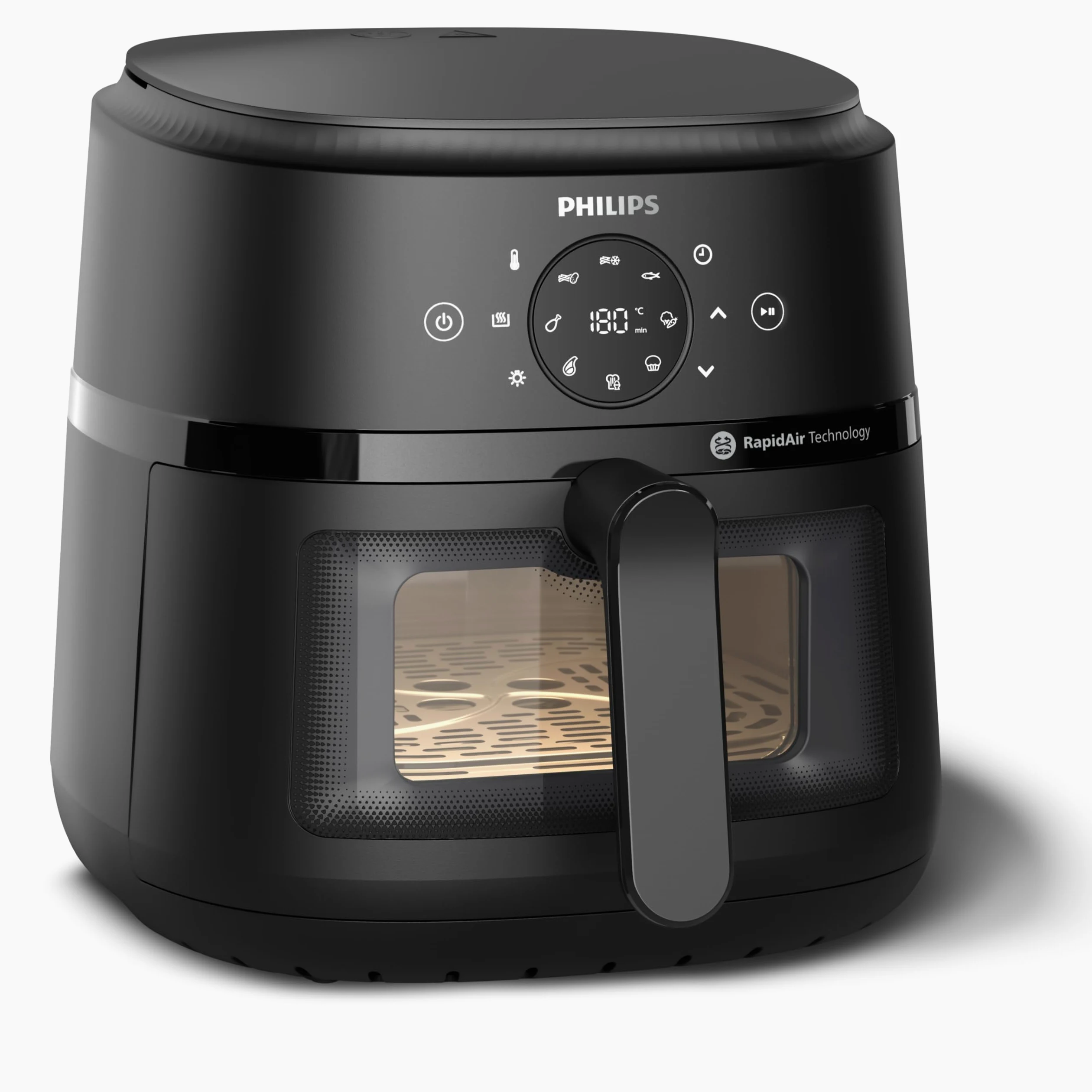 Philips Airfryer Serie 2000 – Friggitrice ad Aria 6,2L Con Finestrella di cottura, 1700W, RapidAir, 13 Modalità di Cottura, Facile da Pulire, Touchscreen, Risparmio Energetico (NA230/00)