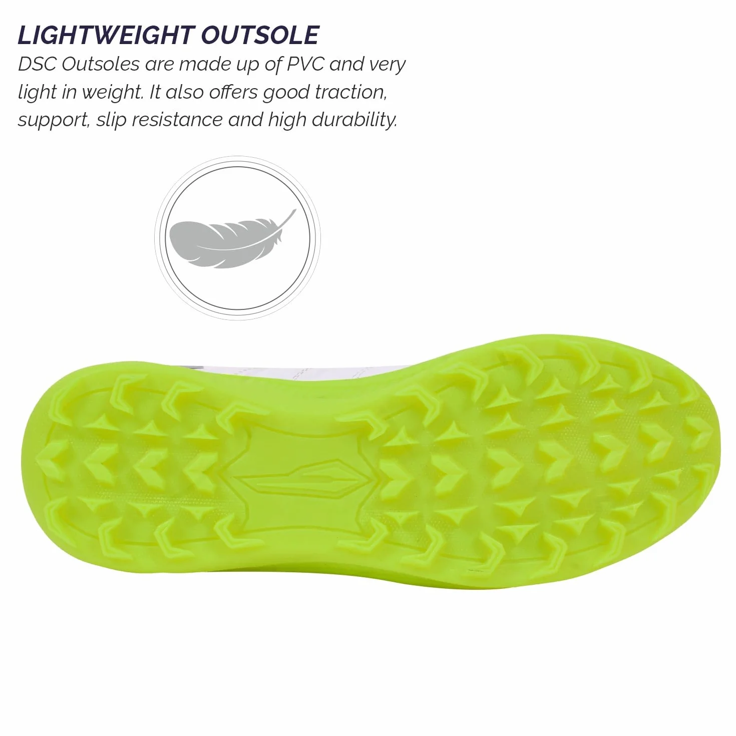 DSC Men's Beamer Cricket ShoesDSC Beamer Cricket Shoes Size 8 UK (Fluro Yellow-White), Beamer-Fluro Yellow-White-8