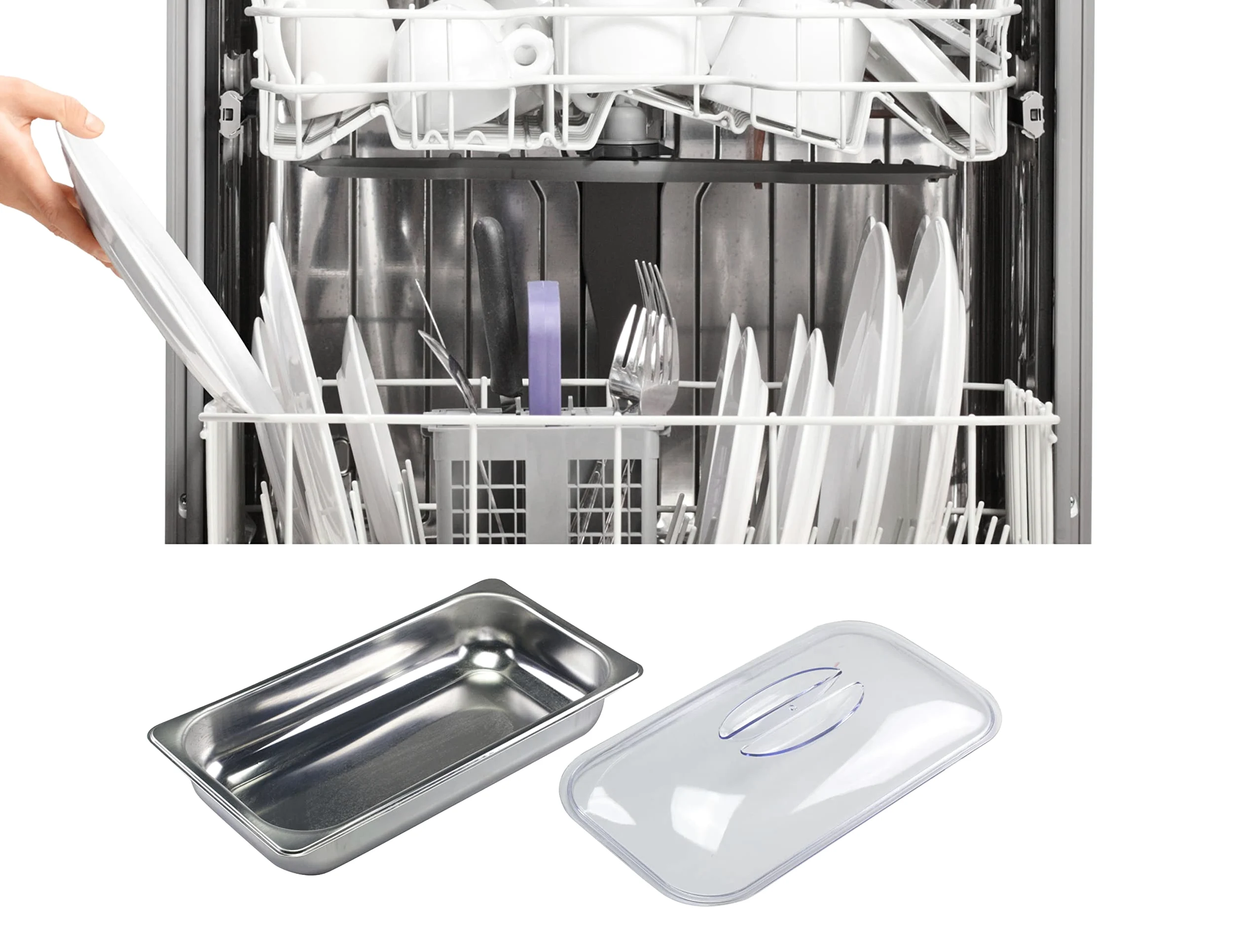Beper P101TEM001 Scaldavivande per buffet, Acciaio inossidabile, 4 vassoi rimovibili, Termostato per la temperatura, Luce funzionamento, Ideale per buffet
