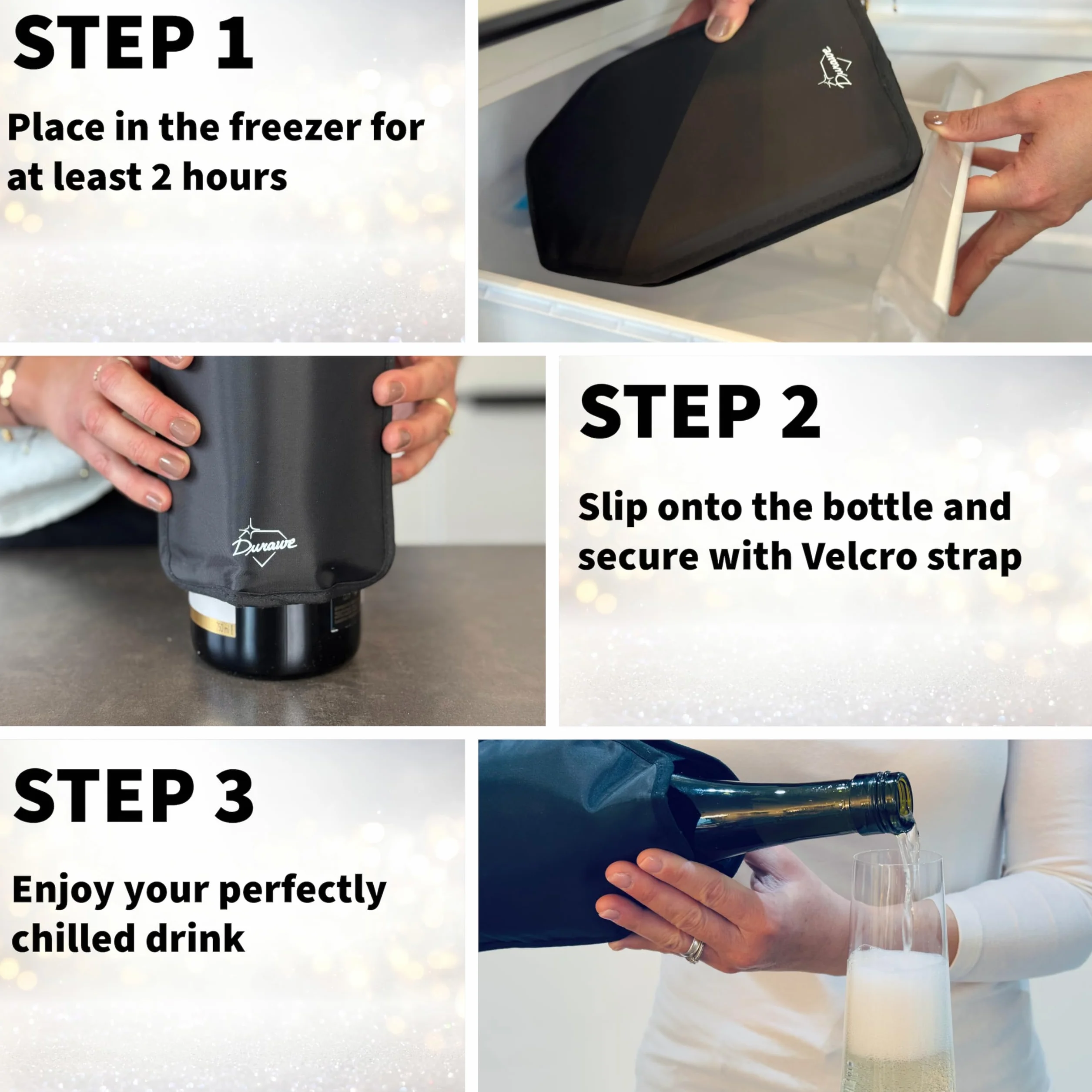 Borsa termica vino Raffreddatore bottiglie bianco rosso champagne Set accessori bar Sacca refrigerante Frigo vino