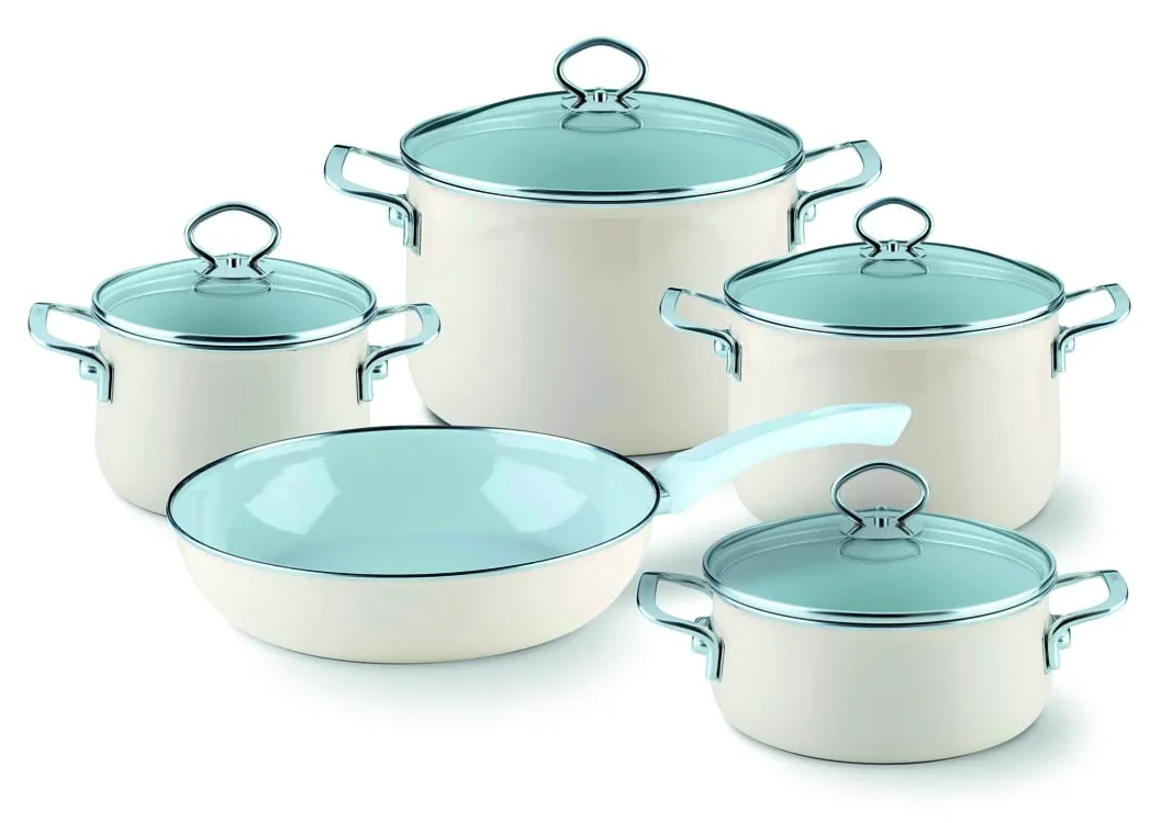Riess 0709-011 Nouvelle-Avorio Top 3000 - Casseruola extra forte con coperchio in vetro, diametro 20 cm