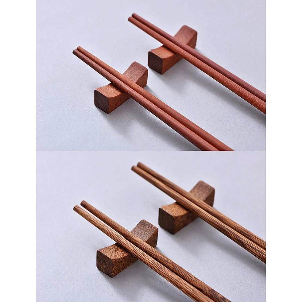 2 paia di bacchette riutilizzabili in legno, con squisita confezione, bacchette in legno per sushi, per cucina, sala da pranzo, gourmet, tagliatelle, hot pot, ecc., 25 cm (Q)
