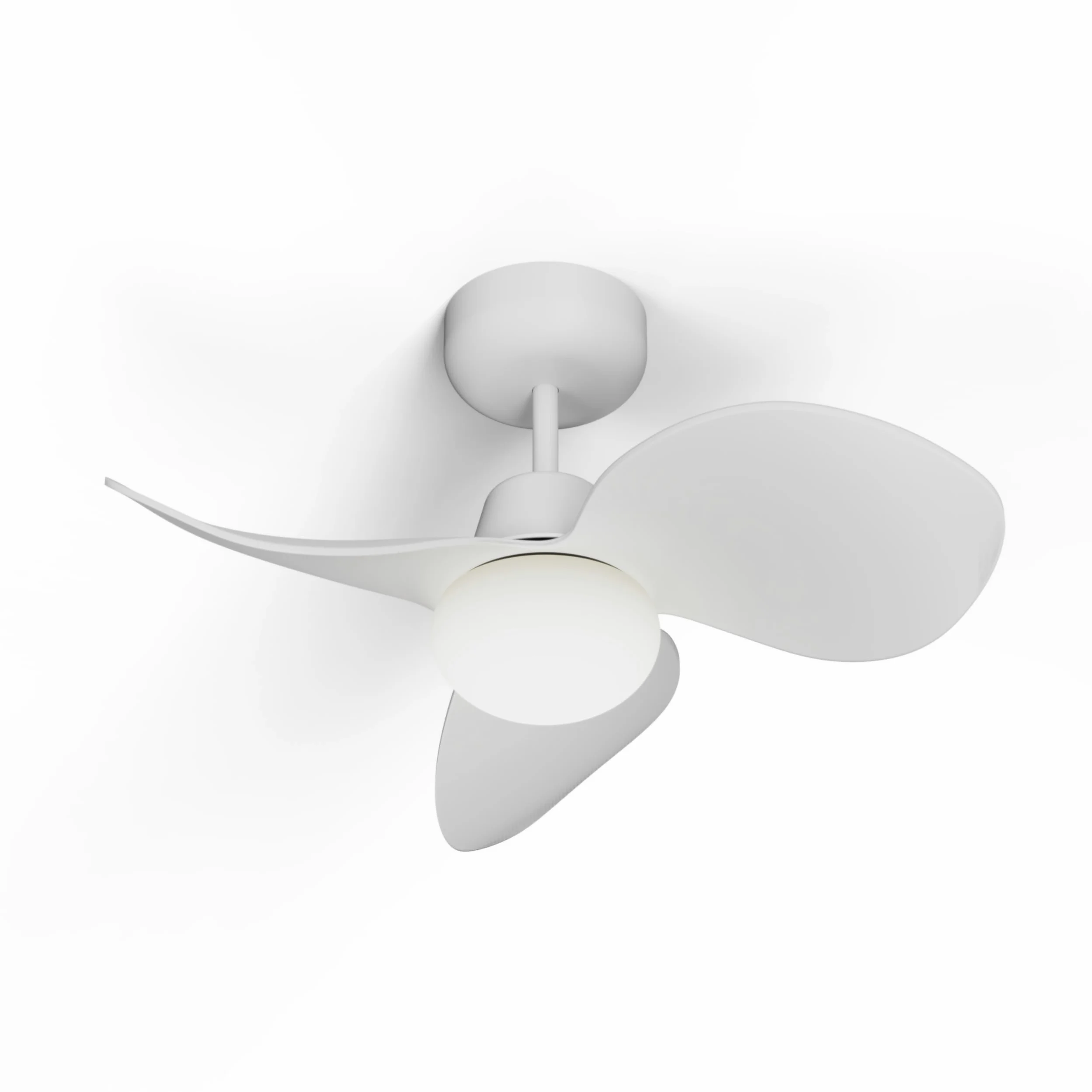 Sulion - Ventilatore da soffitto con luce silenziosa e leggera, potente motore DC, 6 velocità, timer, estate/inverno, luce LED dimmerabile CCT, installazione rapida