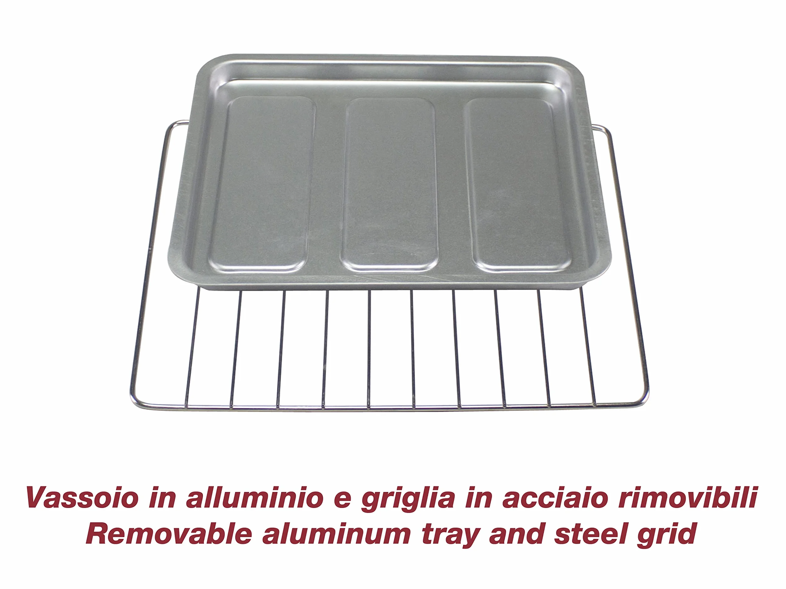 Beper Fornetto Elettrico 12L, Elementi Riscaldanti al Quarzo, Temperatura Regolabile 230°C, Nero