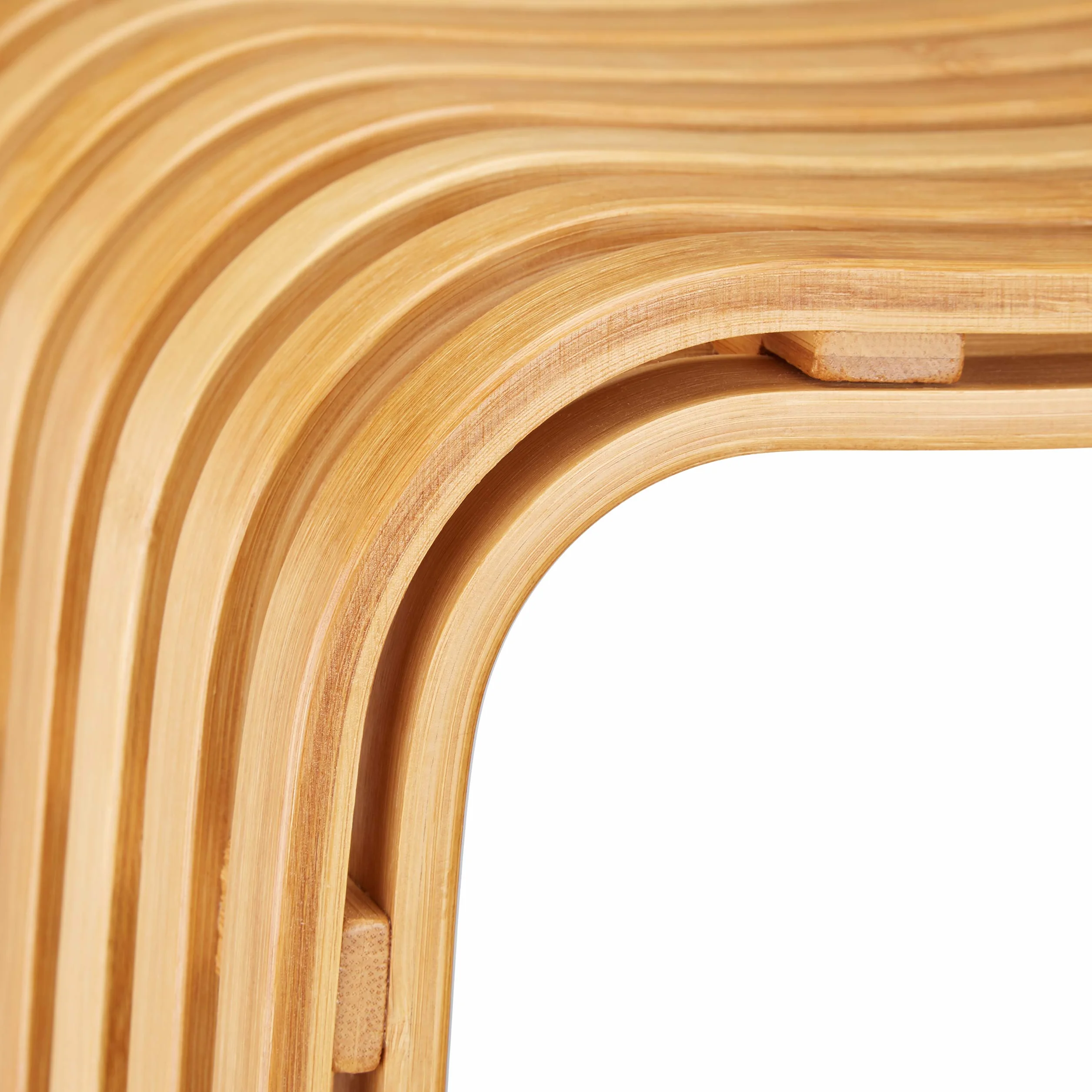 Relaxdays Sgabello da ingresso in bambù elegante pouf di legno design scandinavo sediolina per guardaroba beige