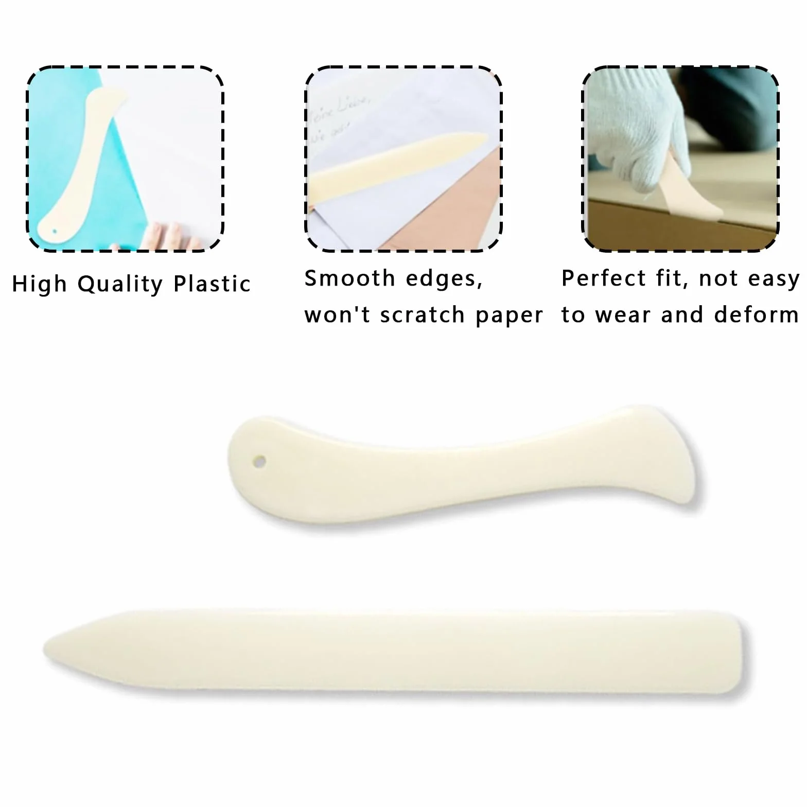 4 gambe pieghevoli per carta, osso artificiale, con punta arrotondata, accetta pieghevole e tavola pieghevole per artigianato di carta, creazione di biglietti e lavori di bricolage
