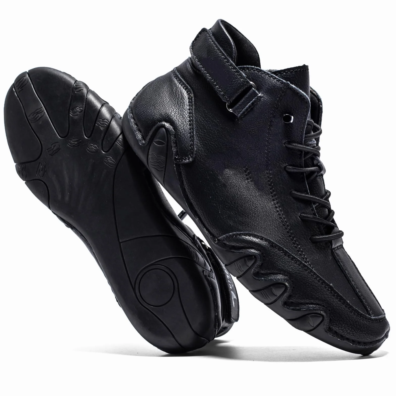 Nevova Scarpe Ortopediche Uomo Senza Lacci Alte Outdoor Nero