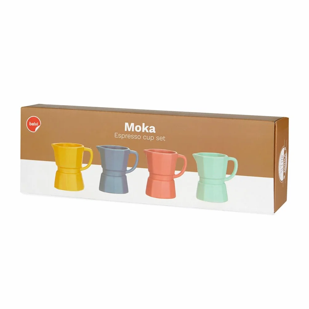 Balvi zestaw tazzin ceramicznych Espresso Moka 4 sztuki