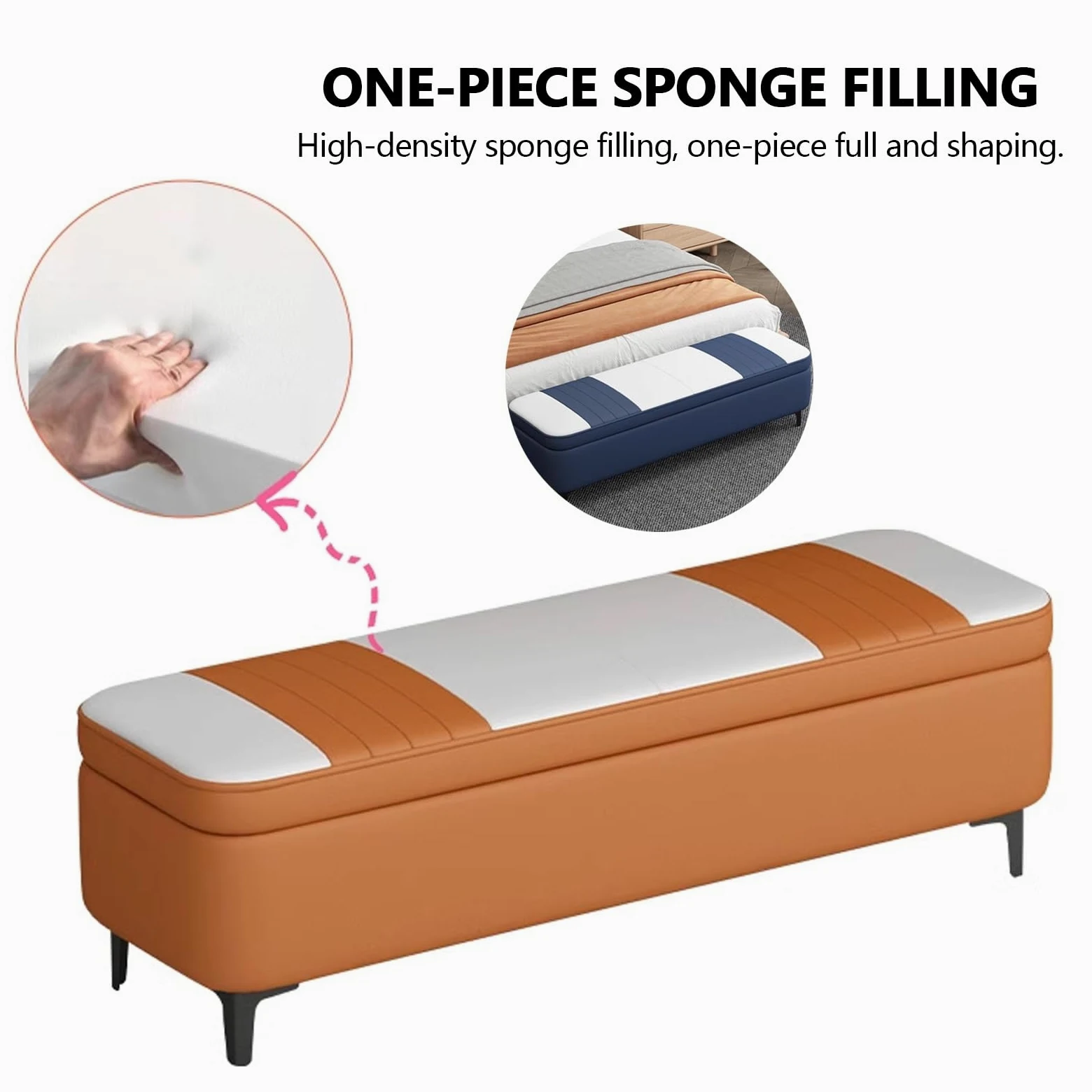 Moderno salotto panca scarpiera con cuscino, interno ingresso contenitore panca seduta con seduta, panca fondo letto matrimoniale, panca camera da letto con seduta, mobile scarpiera ingresso.
