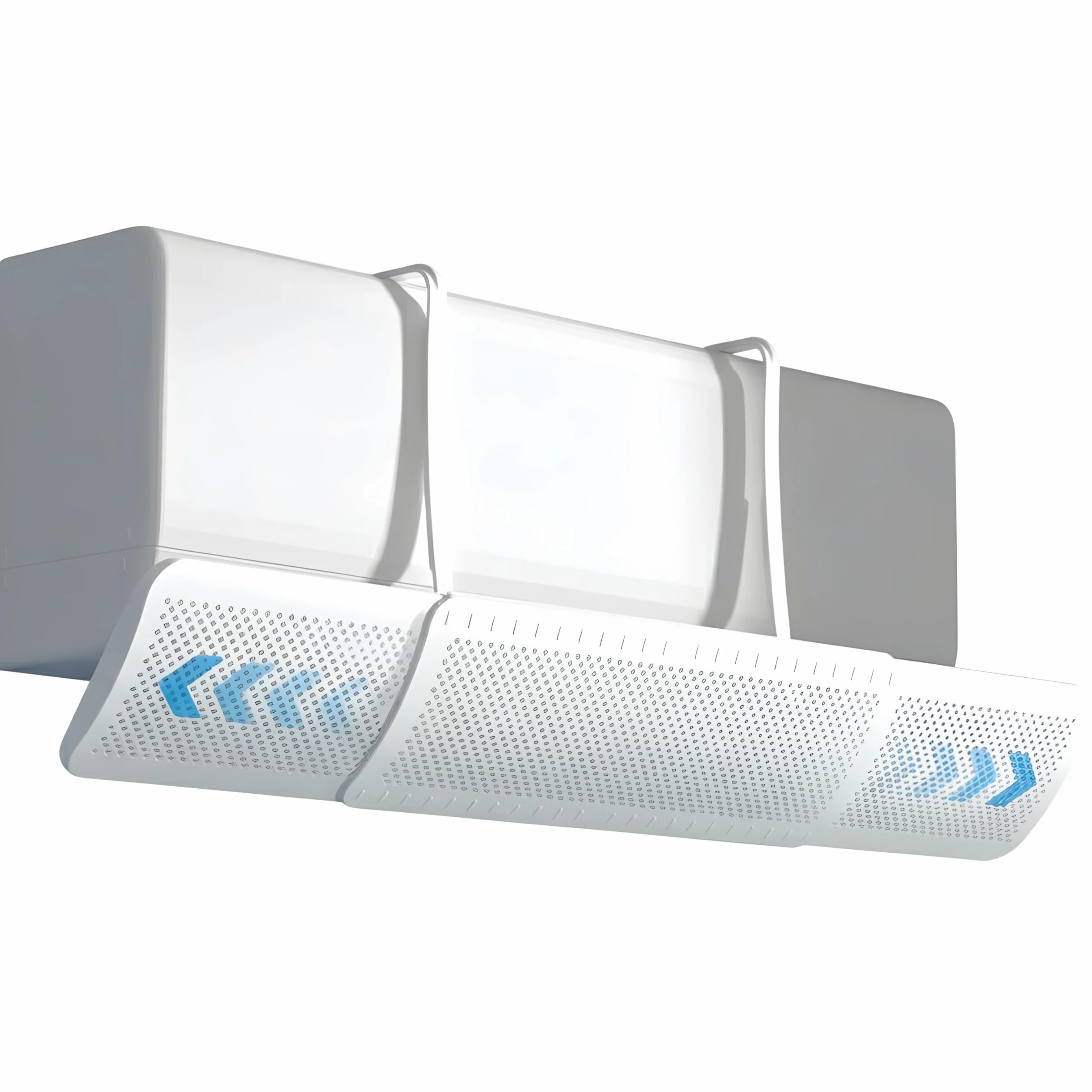 Deflettore per Condizionatore Universale Regolabile (56-90 cm), Paravento per Aria Condizionata Anti-Condensa con Regolazione a 180°, Installazione Facile Senza Fori per Inverno ed Estate Casa Ufficio