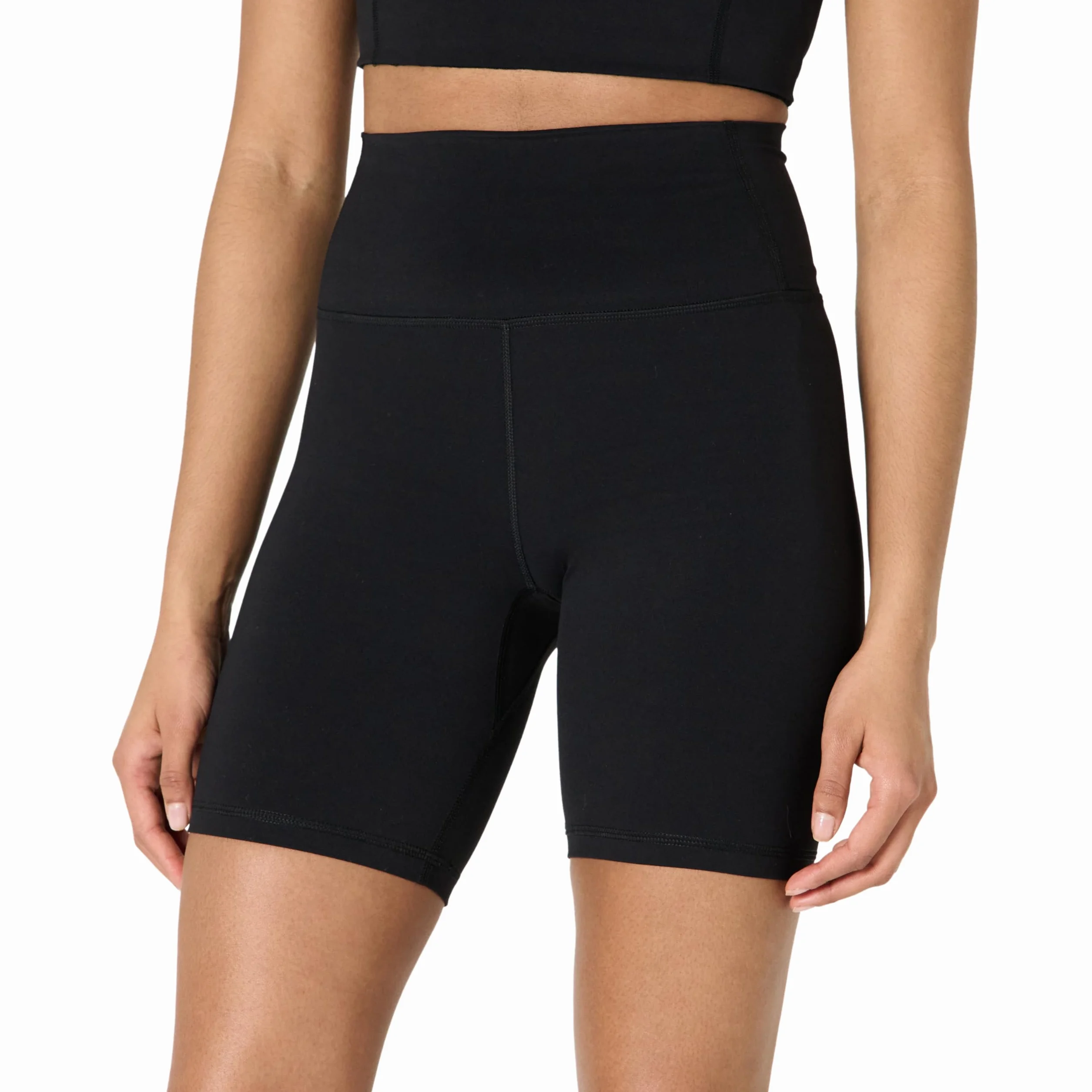 Amazon Essentials Pantaloncini da Ciclista Tecnici FormFlex Morbidissimo Vita Alta Donna