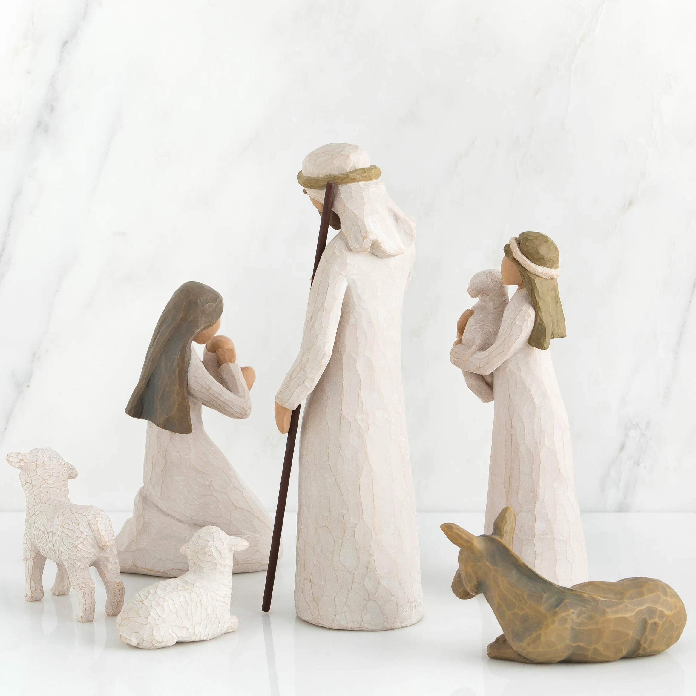 Willow Tree Figurine Natività, Resina, Design di Susan Lordi