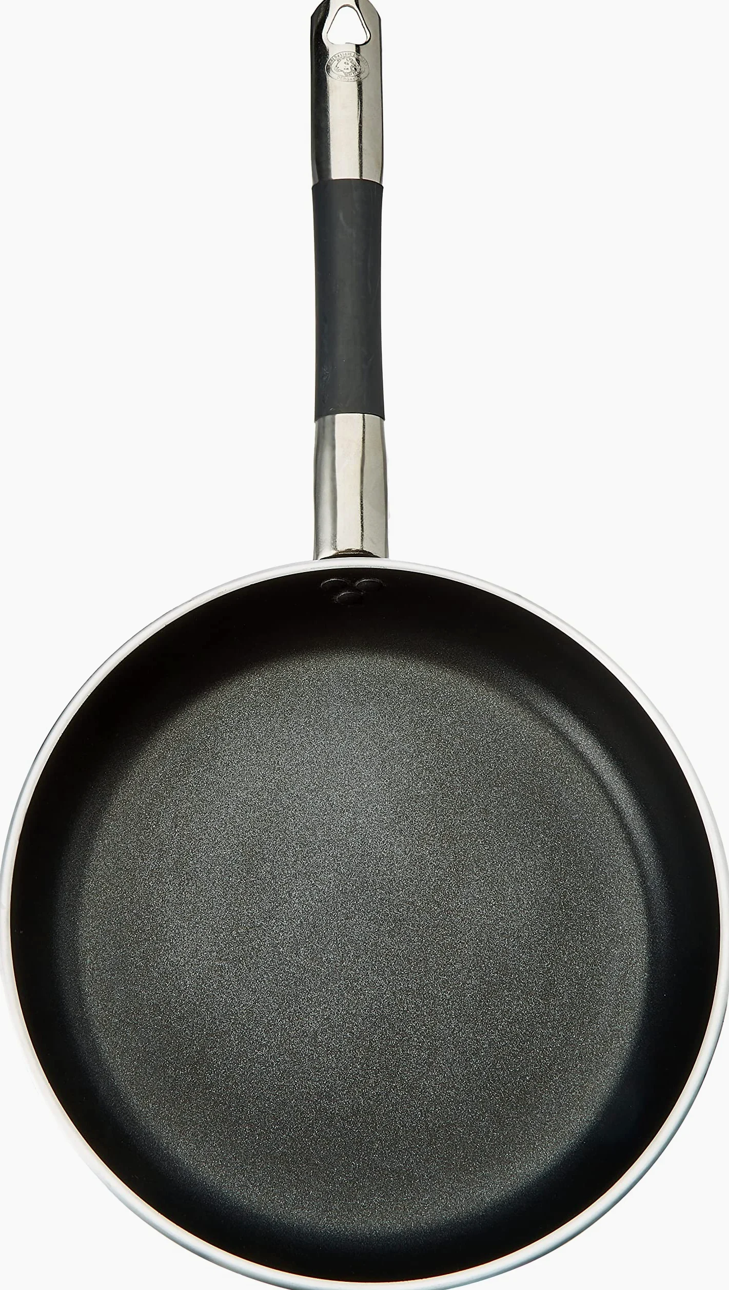 Pentole Agnelli ALSC2111SSC28 Alblack Padella Dritta con Fondo Rettificato, Alluminio, Nero, 28 cm
