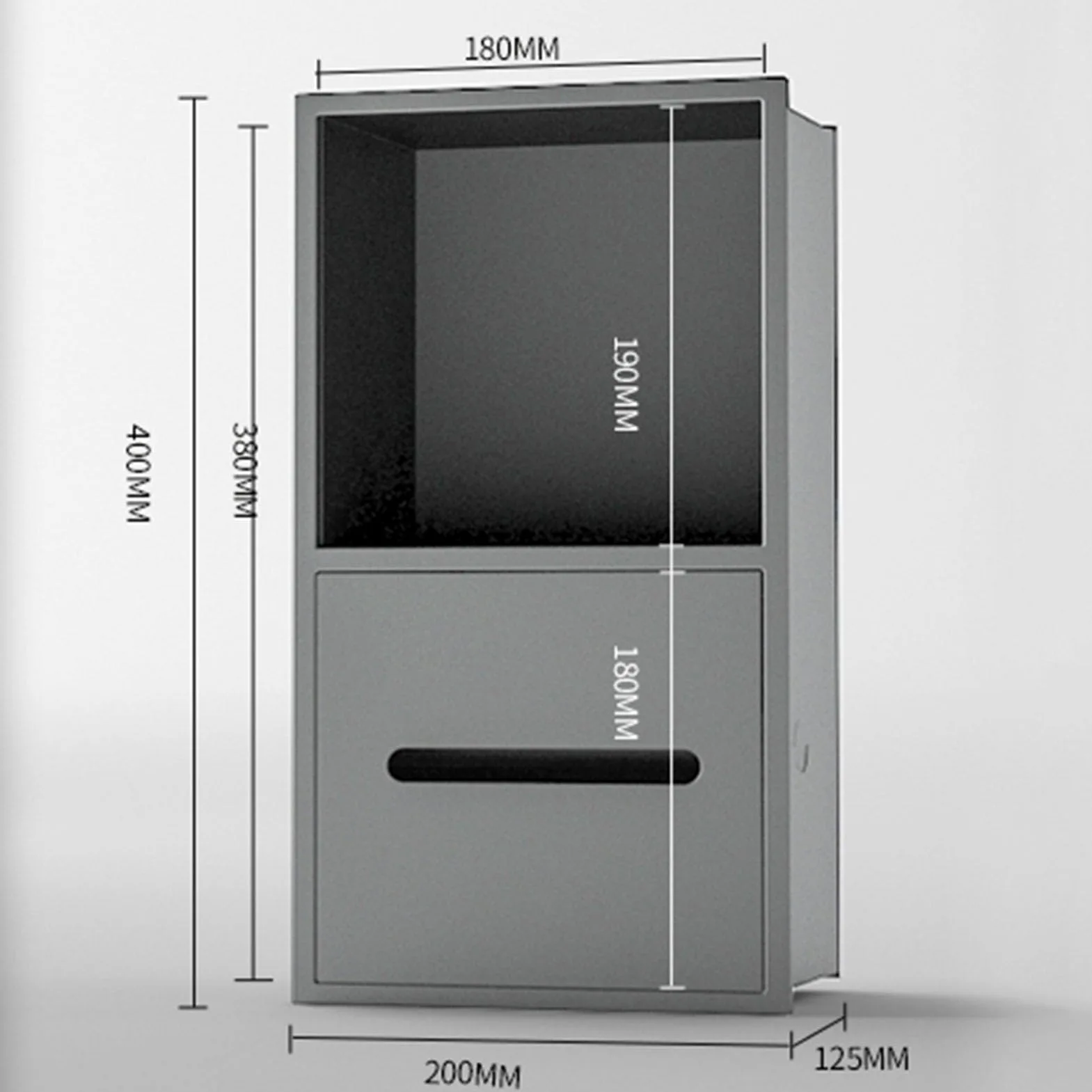 Moderno scaffale da bagno in acciaio inox, design impermeabile, con porta carta igienica e contenitore, senza piastrelle, ideale per cucina e hotel