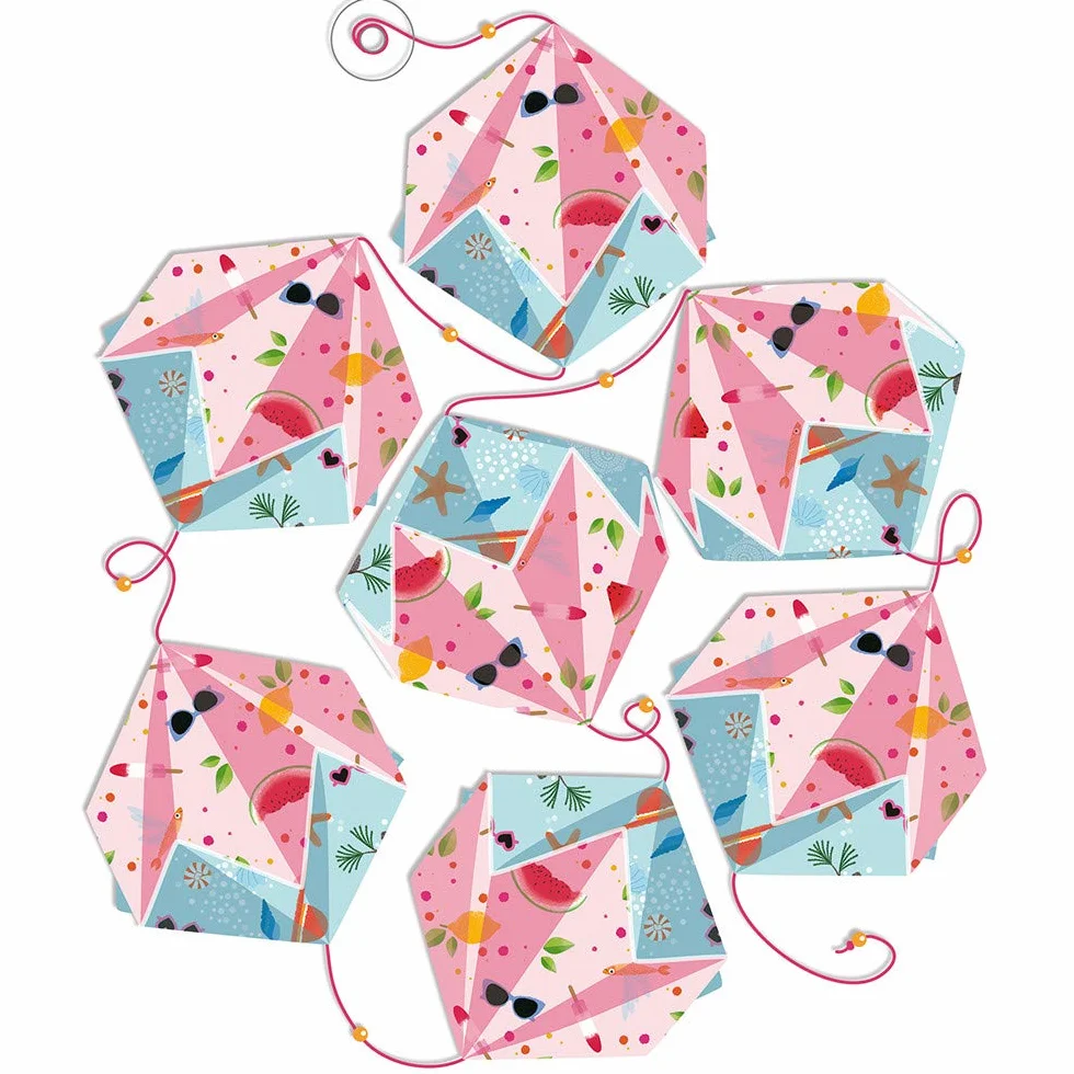 Janod J07887 Origami Decoracje Kreatywne Zestaw dla Dzieci od 10 lat Multikolor