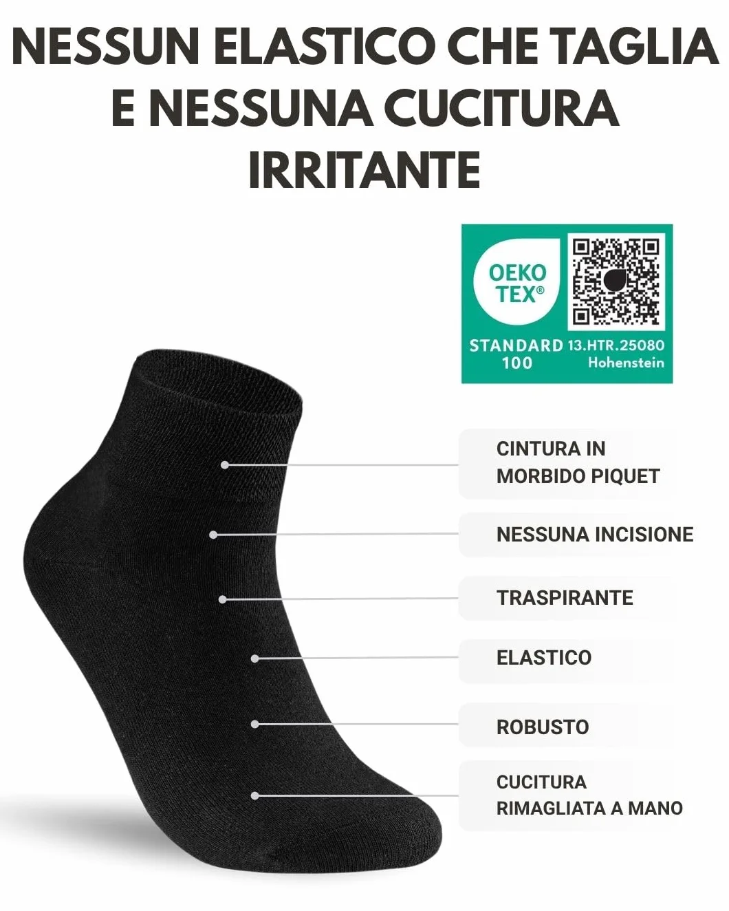 Calze Sportive Uomo Donna Calzini Tennis Corte Quarter Sport Socks Spugna Rinforzati