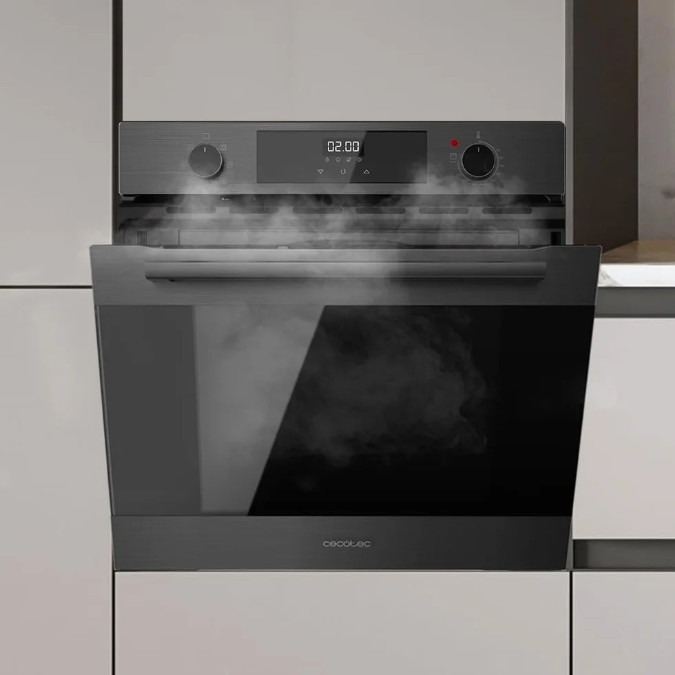 Cecotec Bolero Forno Incorporato Hexa C126000 Line+ A 2800W 77L 4 Funzioni Pulizia Vapore Porta Tripla Vetro