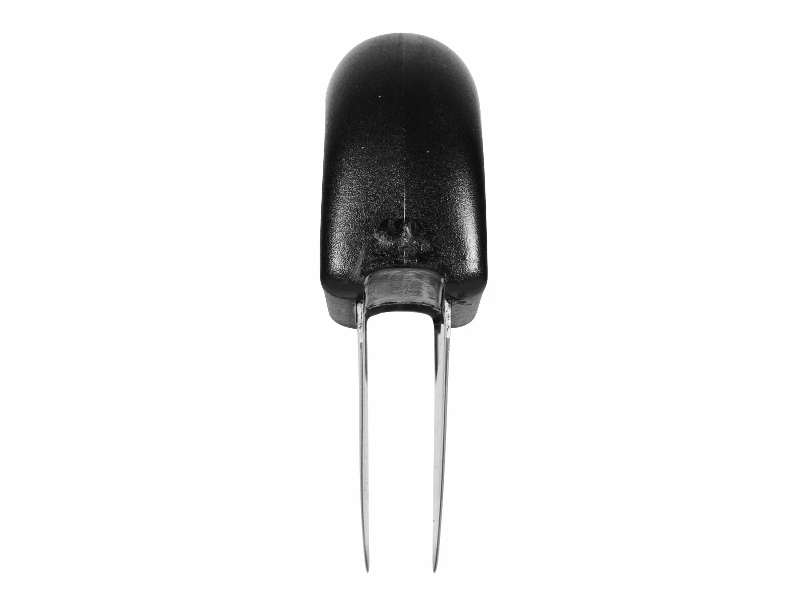 H&H Mezzaluna Doppia Lama, Acciaio Inox, Nero, 15x9.5 cm