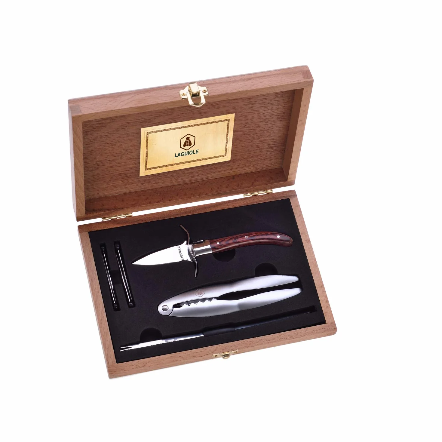 LAGUIOLE - LAGUIOLE Seafood Utensils Set* 7 pezzi in acciaio inossidabile marrone