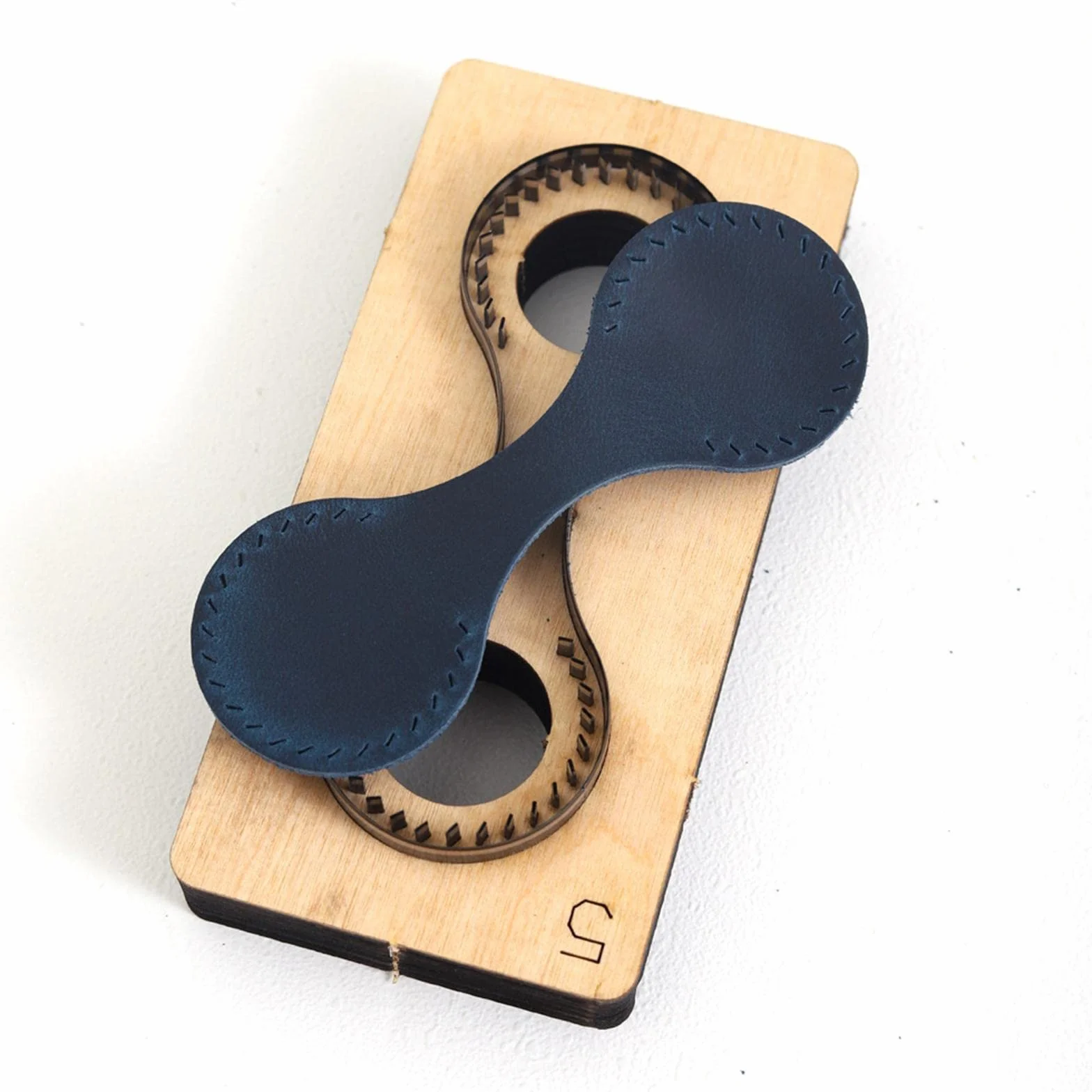 Set di Strumenti per Portachiavi in Legno da 1 Pezzo Fustelle in Metallo per Artigianato in Pelle