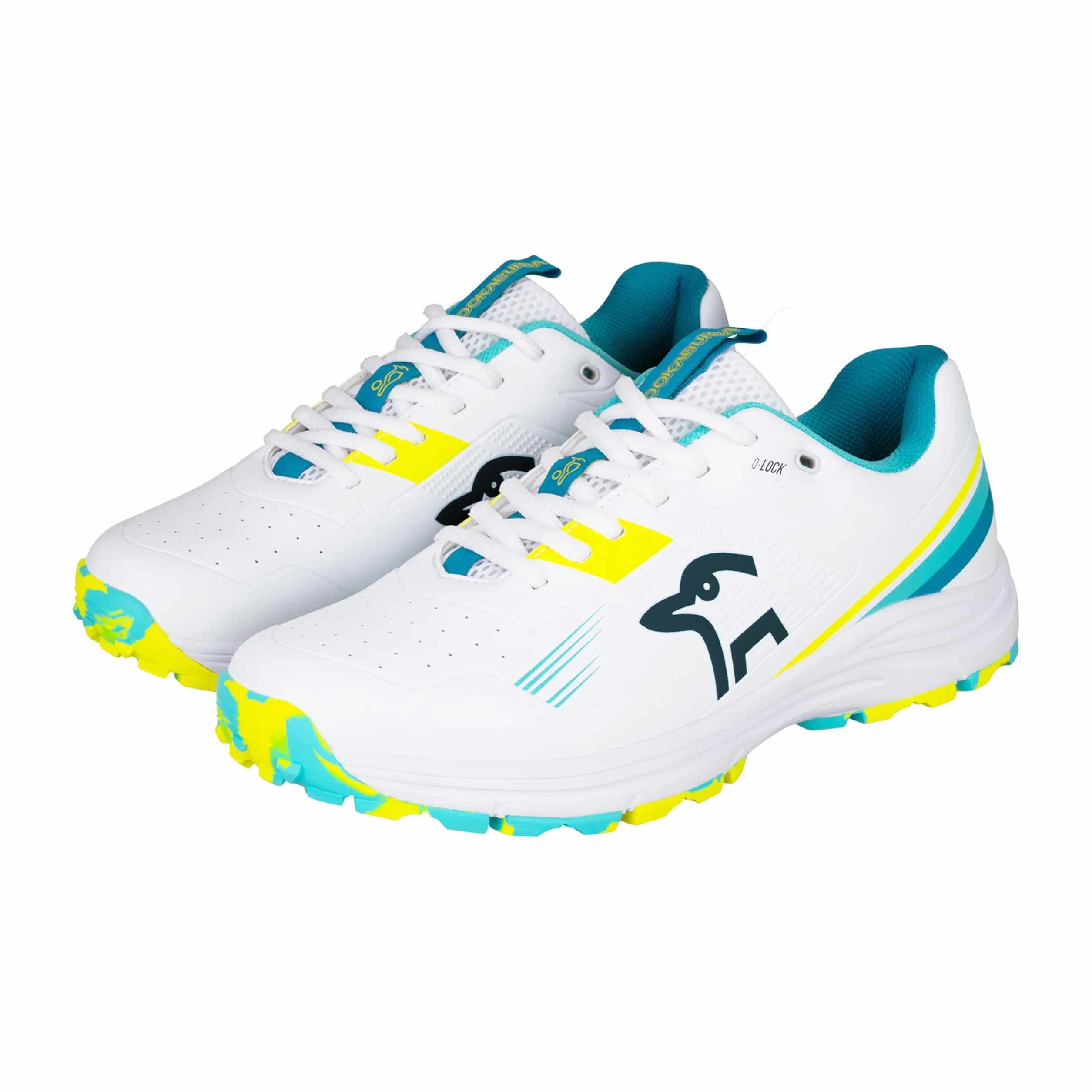 Scarpa da Cricket Kookaburra KC 3.0 con Suola in Gomma - Acqua/Giallo