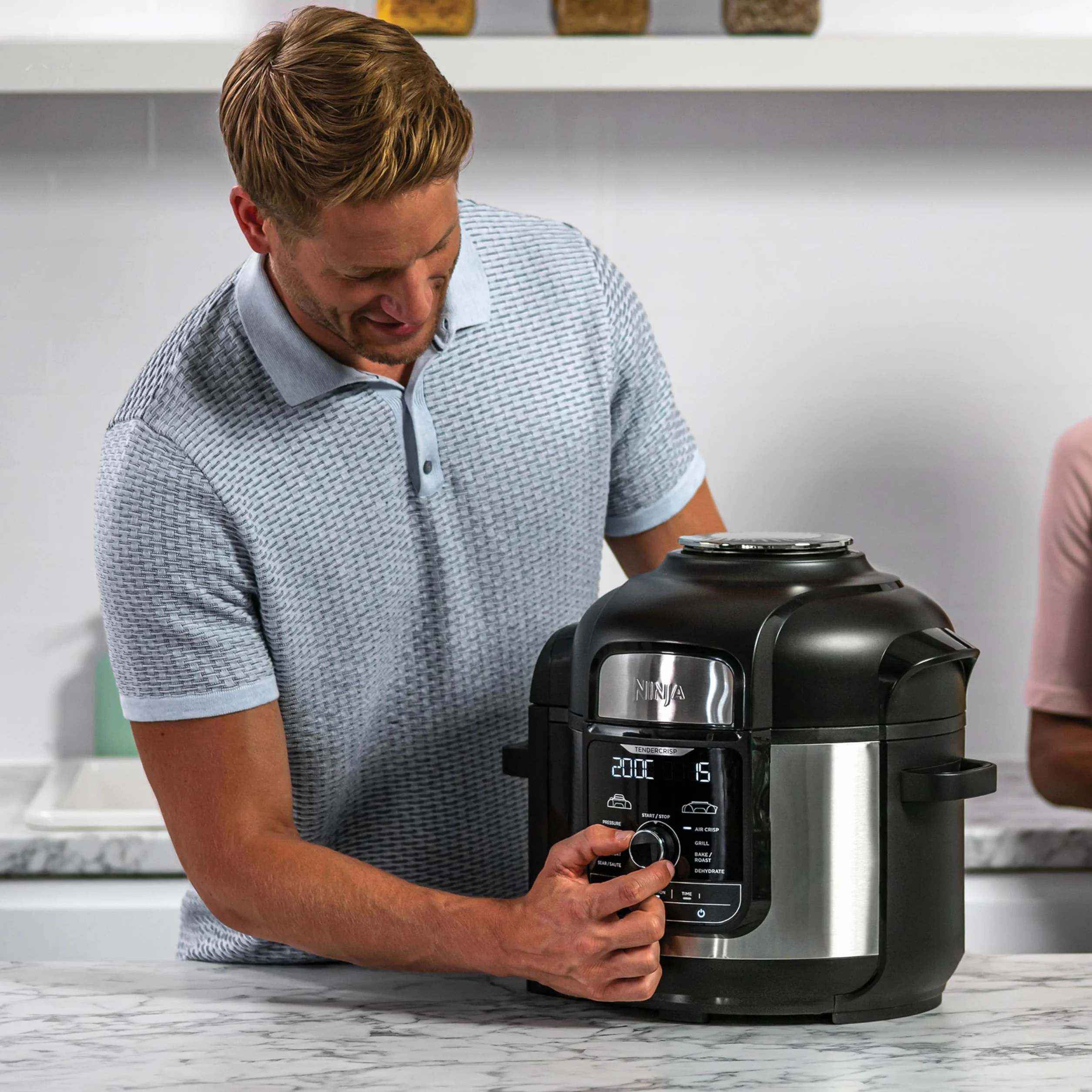 Ninja Foodi MAX Multicooker 9 in 1 7.5L OP500EU Acciaio Satinato Nero