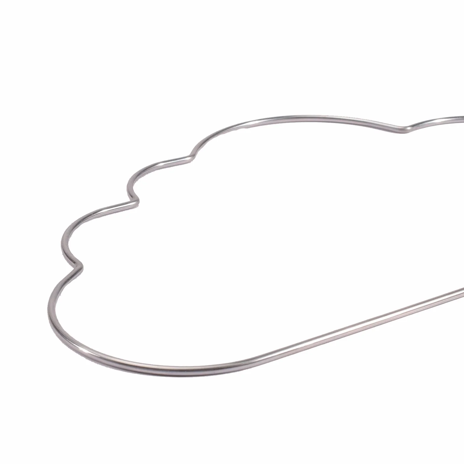 Vaessen Creative Anello in Metallo Ø 32 cm x 3 mm Cielo-3 Cerchio Decorativo Argento-Filo Metallico