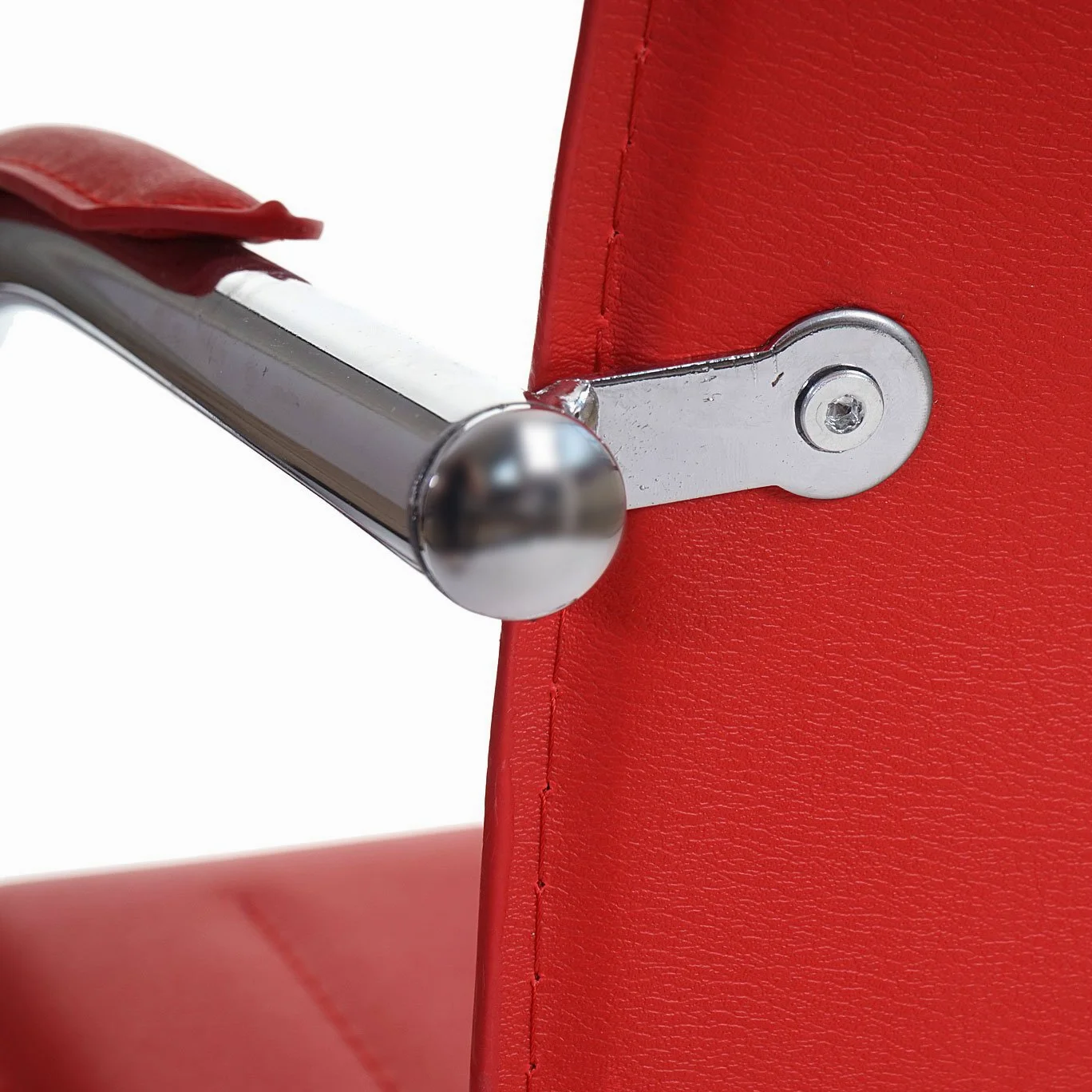 Mendler Set 2X sedie Ufficio Sala Attesa Studio a Slitta Samara Acciaio 56x56x93cm - Rosso