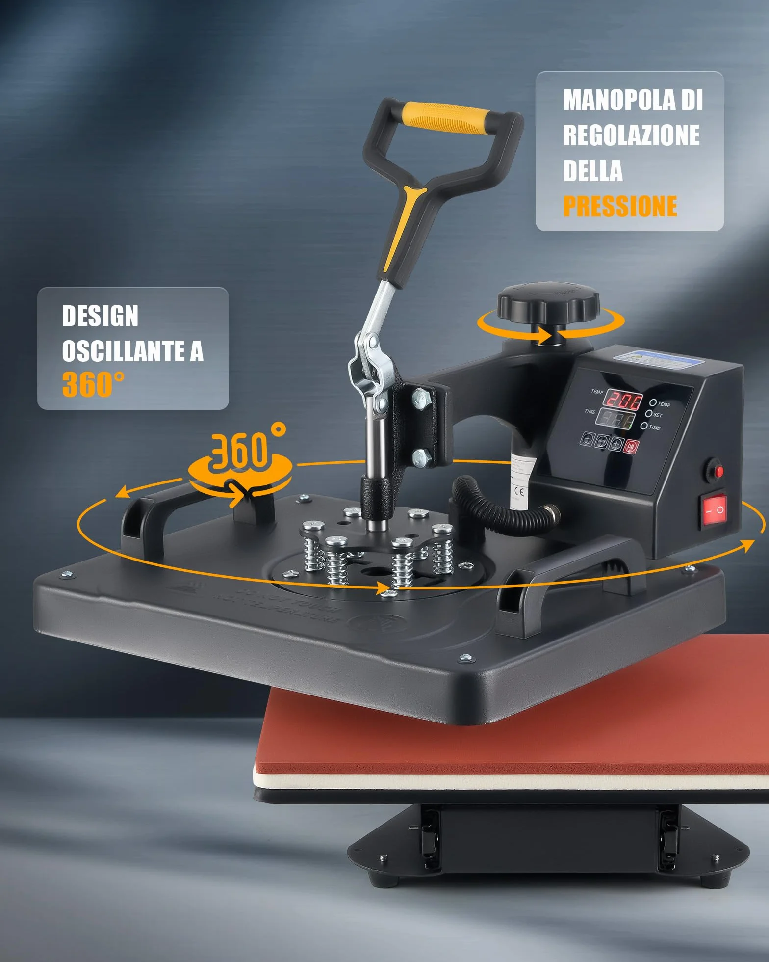 CREWORKS 8 in 1 Pressa a Caldo 30 x 38 cm Termopressa per Magliette Sublimazione