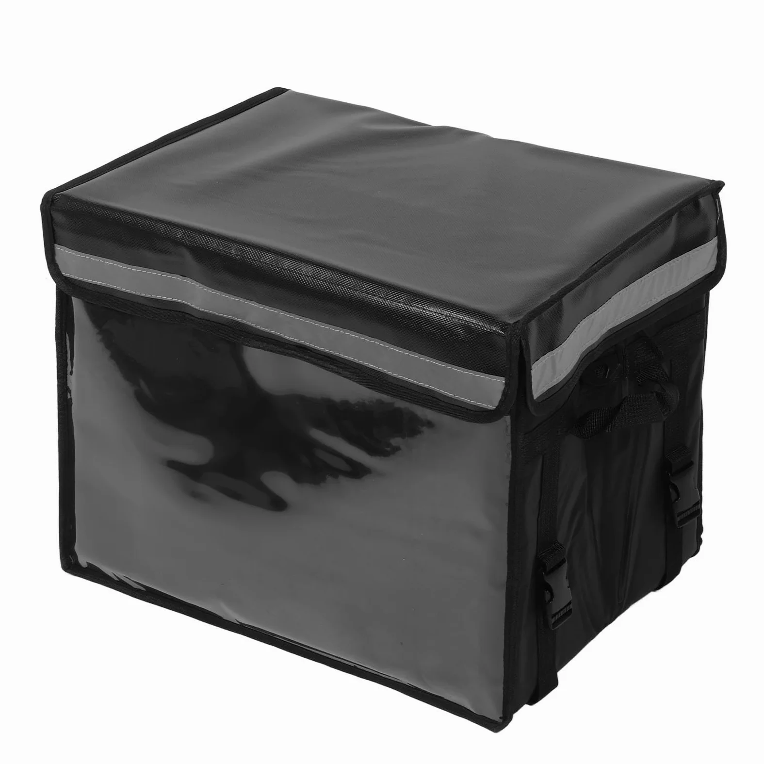 Sxhlseller Borsa Termica per la Consegna di Alimenti, Borsa per la Spesa Isolata di Grande capacità da 45 Litri con Parte Superiore con Cerniera Impermeabile, per Pasti Caldi e Trasporto di