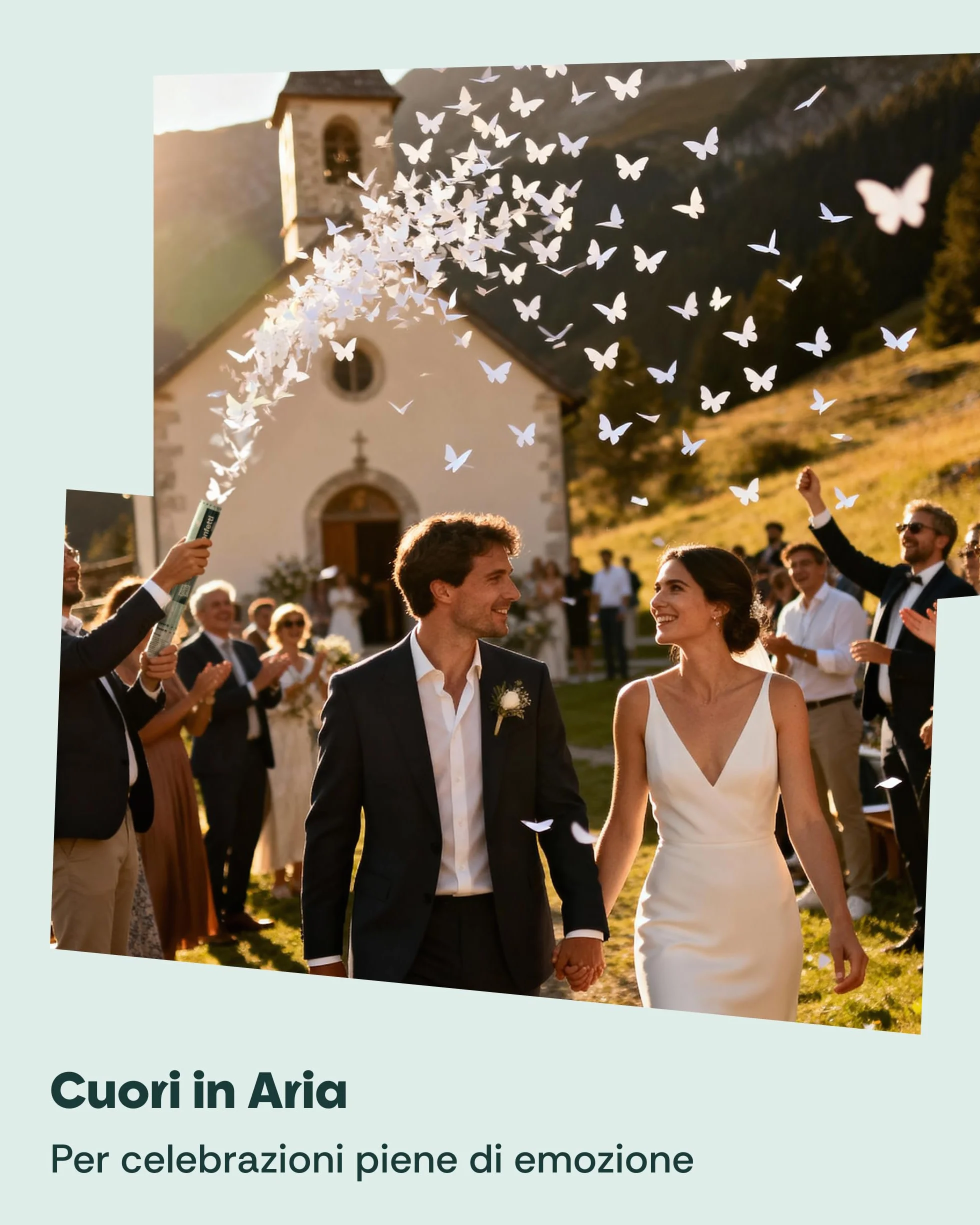 5 Cannoni Spara Coriandoli Farfalle Bianche - Carta Certificata FSC® - Biodegradabile e Sicuro - Perfetto per Matrimoni e Eventi Romantici