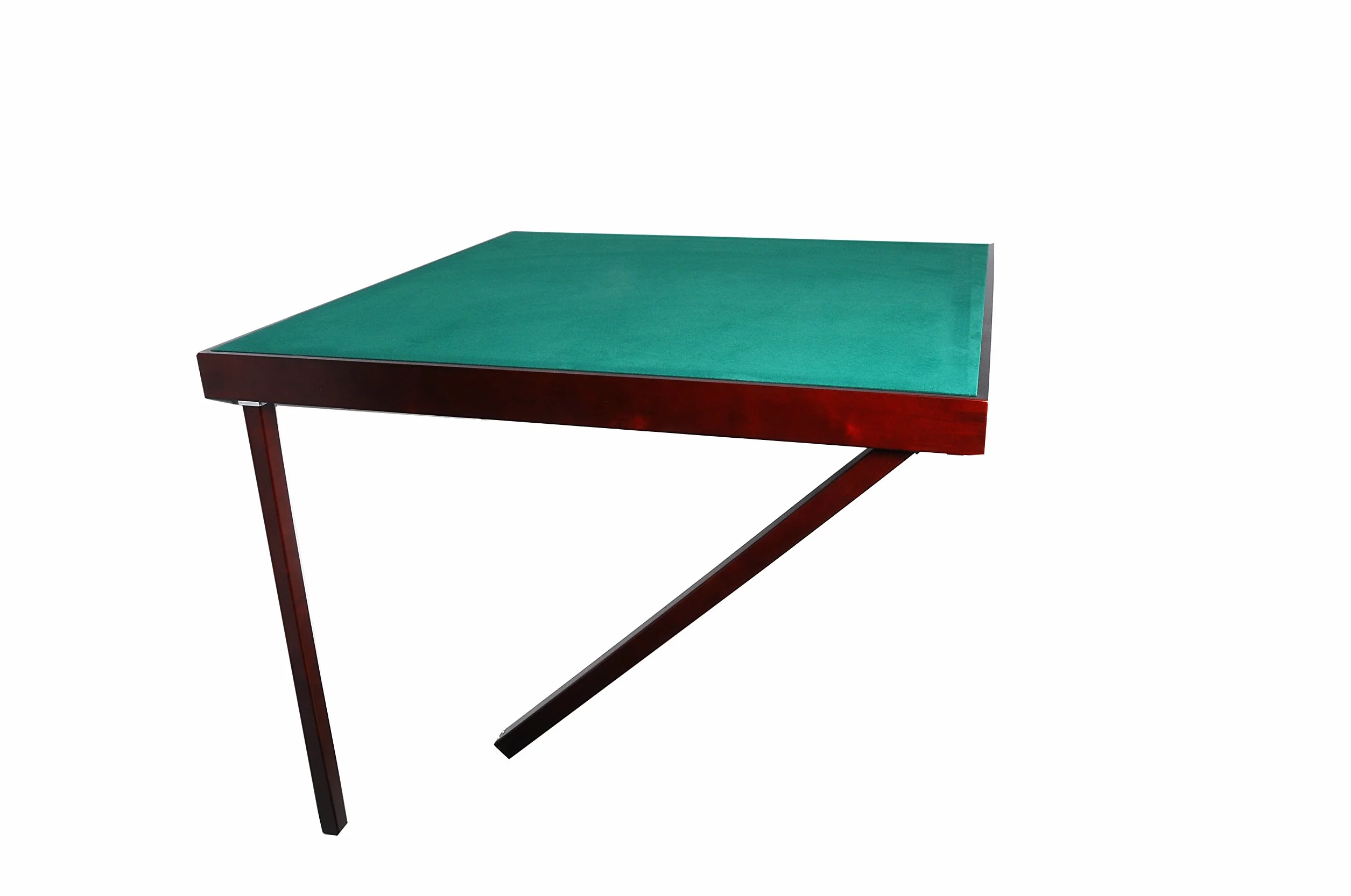 Engelhart - 390503 - Tavolo da Gioco in Legno Pieghevole per Bridge/Poker - Piano da Gioco in Feltro (79 cm x 79 cm)