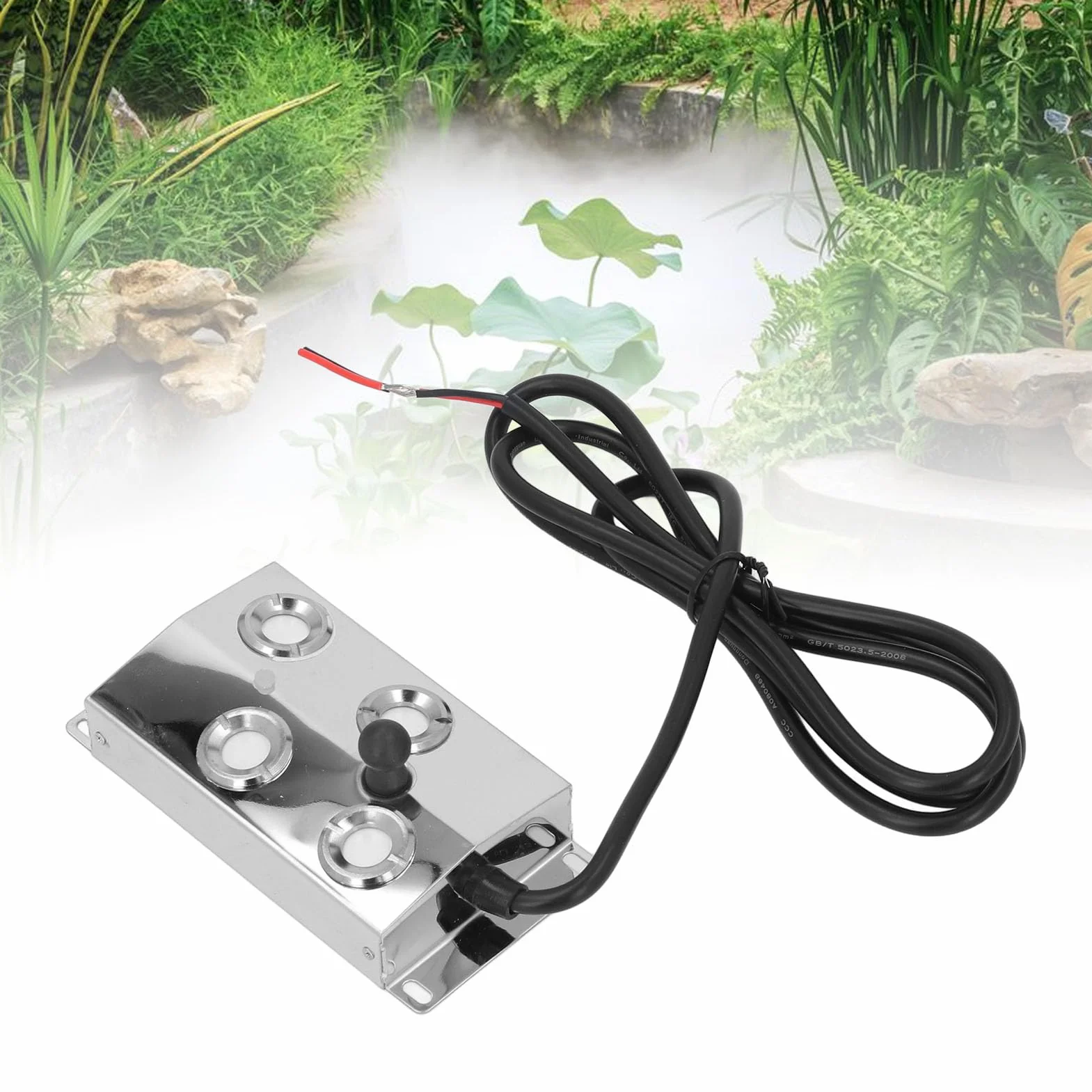 Jectse Maker di Nebbia Ad Ultrasuoni 4 Teste Fogger IP67 4,5 Litri/h