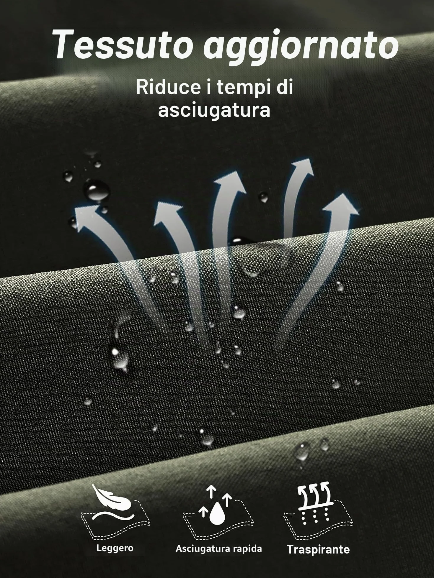 Arcweg Pantaloncini da Bagno Uomo Asciugatura Veloce Costume da Bagno con Taschino e Coulisse