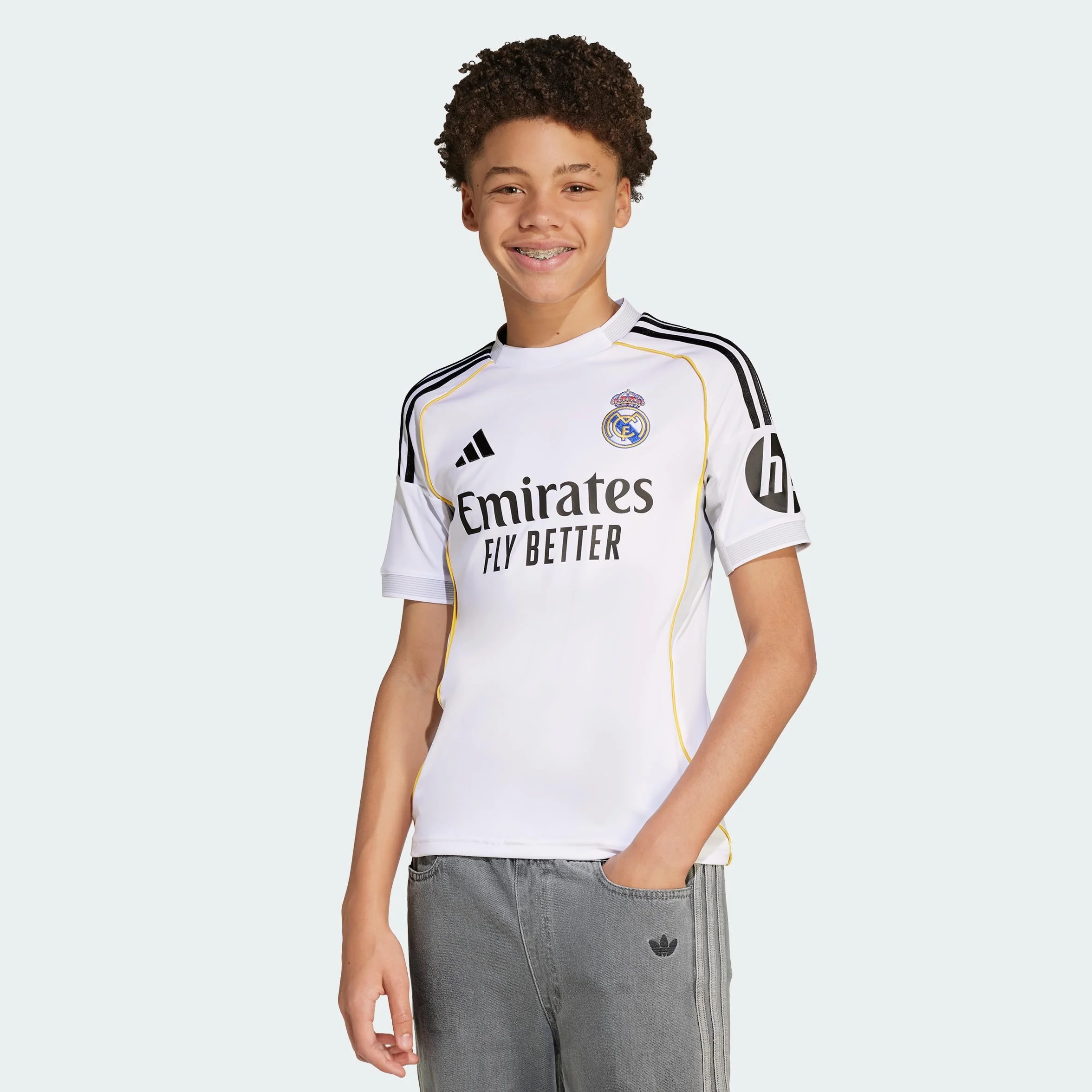 Adidas Real Madrid Home T-Shirt Unisex Bambini Ragazzi