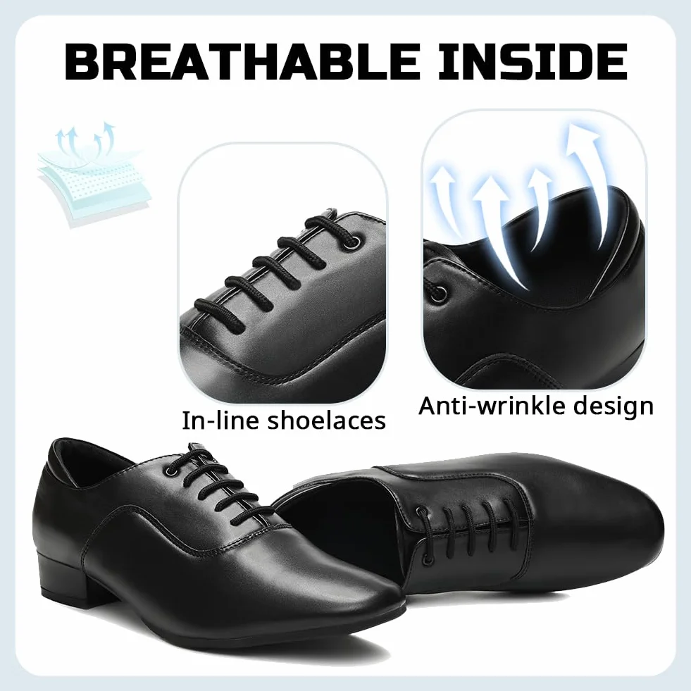 Scarpe da Ballo Uomo Professionali Latino Americano Salsa Tango Jazz
