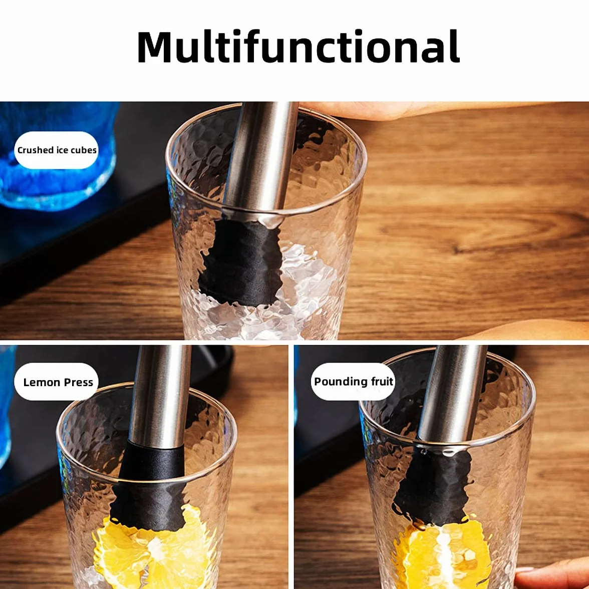 Pestello da Cocktail 25 cm Acciaio Inossidabile Schiacciapatate Limone