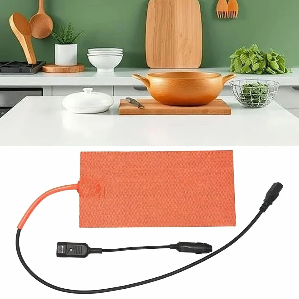Tappetino riscaldante in silicone 12V 100W protezione surriscaldamento