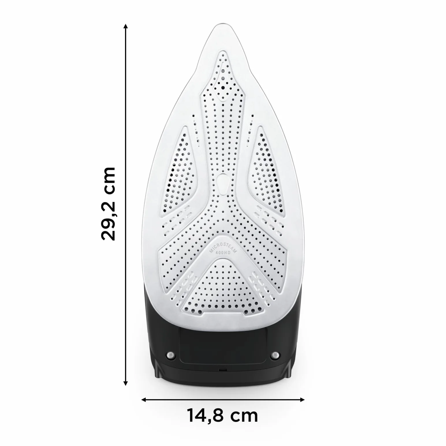 Rowenta DW6330D1 Eco Intelligence Ferro a Vapore, Distribuzione Ottimale del Vapore, 2500 W di Potenza, Tempo di Riscaldmento Rapido, 300 ml, Nero/Verde