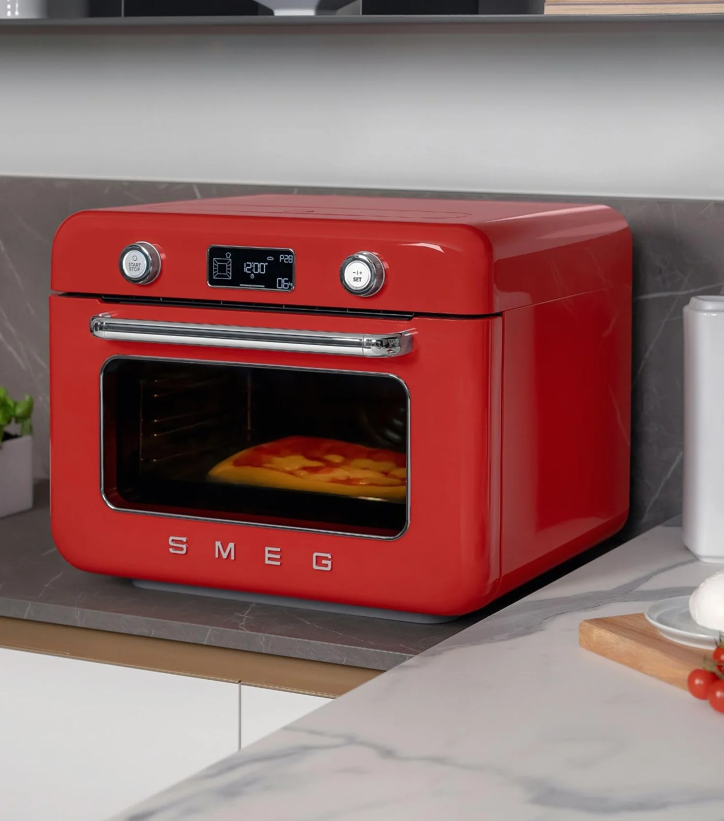 Smeg Forno Combinato a Vapore COF01CREU 10 Funzioni 33 Ricette Automatiche 1800W Crema
