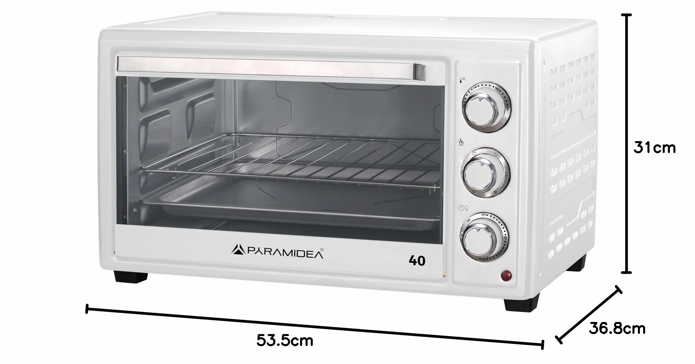 PYRAMIDEA FOV4215W Forno Elettrico Ventilato 40 L Bianco