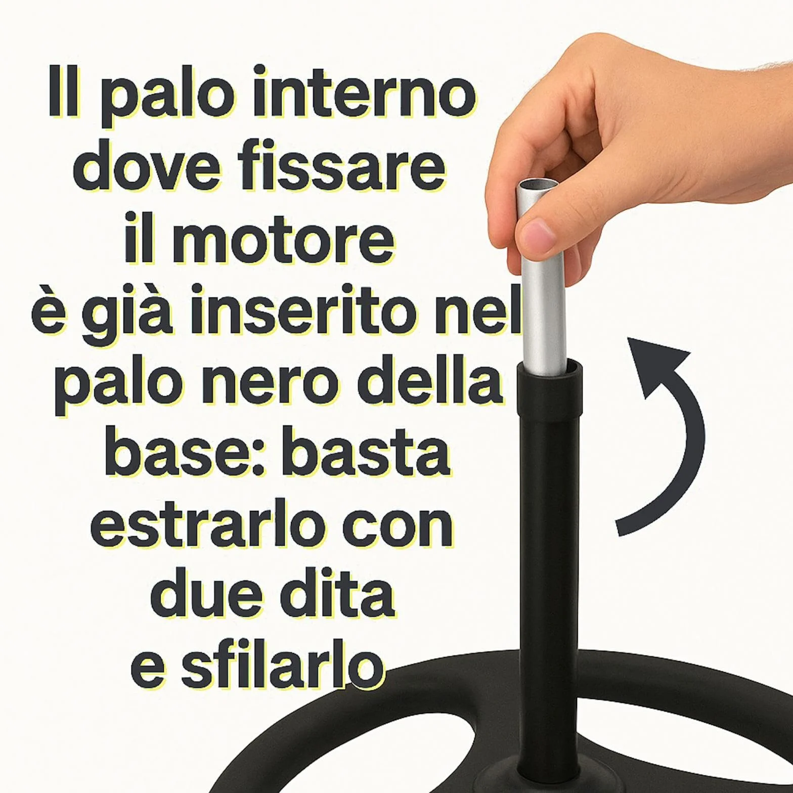 MAKA Ventilatore a Piantana Potente, Ventilatore Metallo 5 Pale, 75W, Basso Consumo, Oscillazione Orizzontale, Ventilatore da Terra Industriale Diametro 50cm, Regolabile Altezza Max 130 cm 3 Velocità