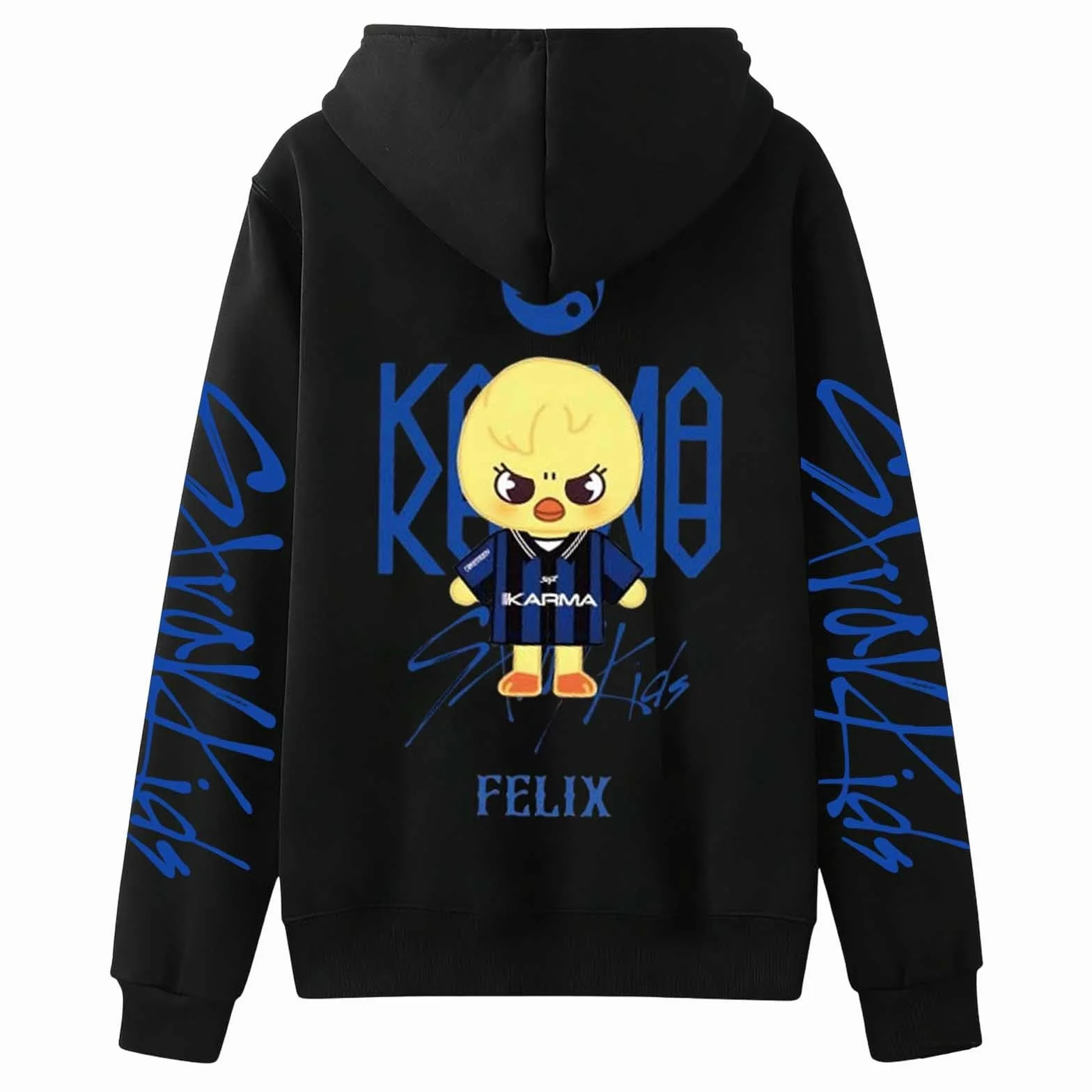 SKZ Y2K - Felpa con cappuccio da donna, con stampa, stile coreano, a maniche lunghe, con zip, per fan