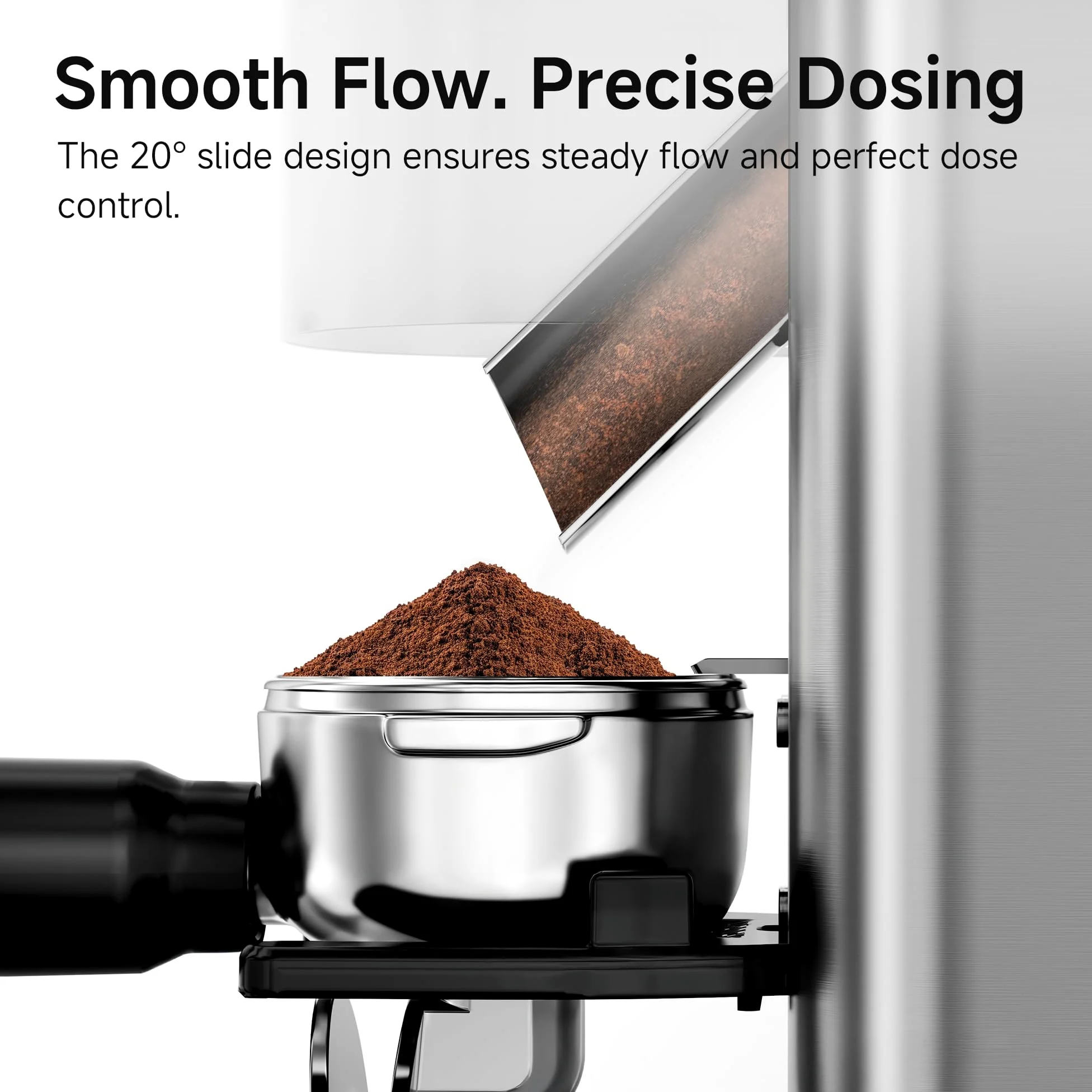 HIBREW G7-48 - Macinacaffè elettrico con impostazioni precise per espresso/filtro/caffè, controllo porzioni e macinacaffè antistatico, conico per caffè appena macinato
