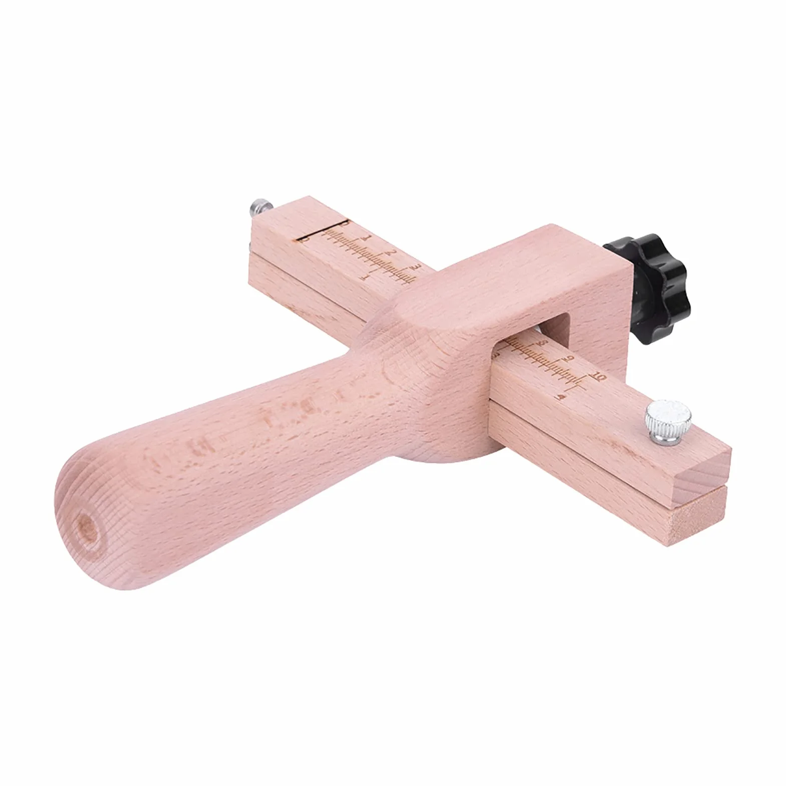 1 Pezzo Taglierina Cintura in Pelle Regolabile con 5 Lame per Strisce di Legno Strumento Fai Da Te Artigianale Colore Legno Originale