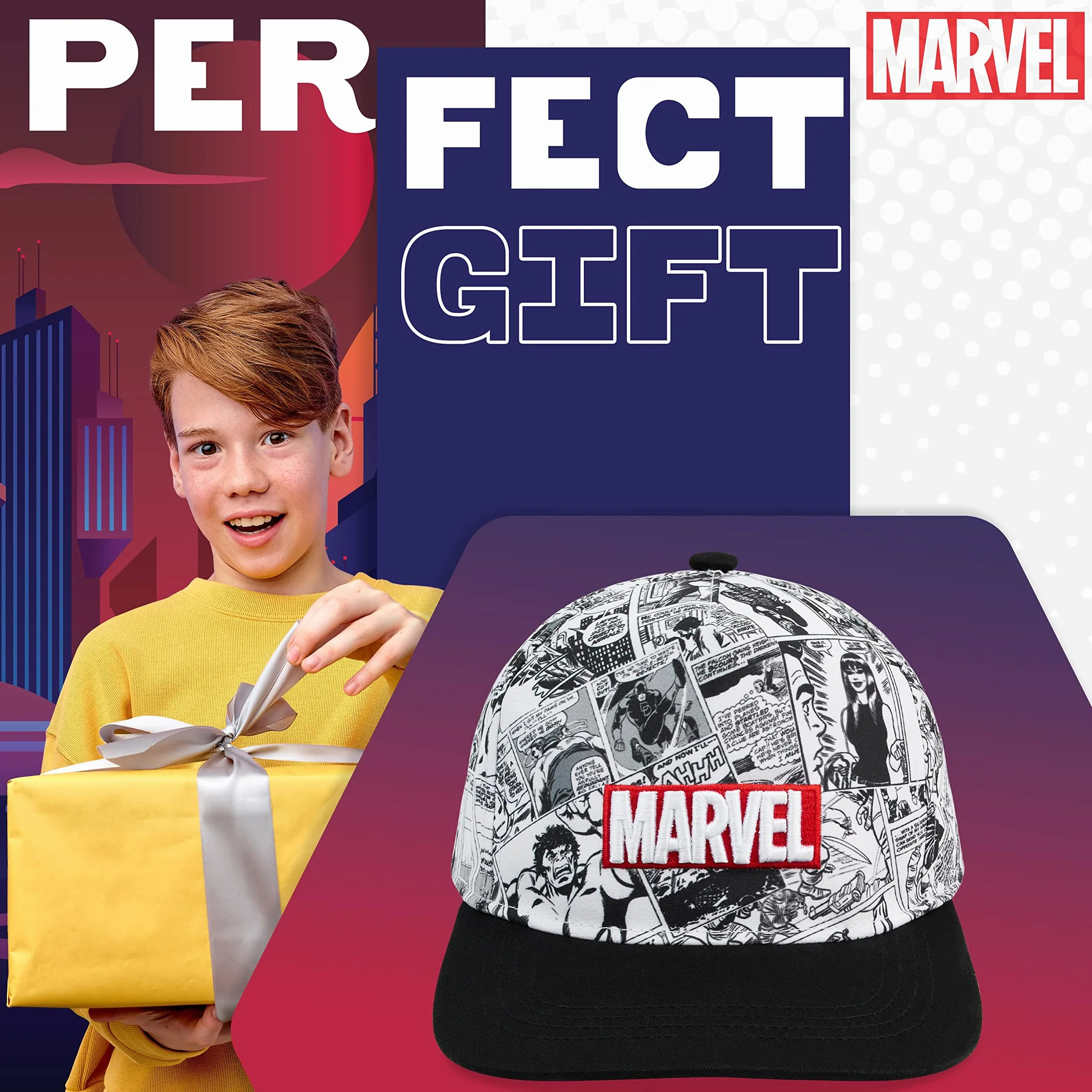 Marvel Cappello Bambino Regolabile Visiera Baseball Gadget Ufficiale Estate