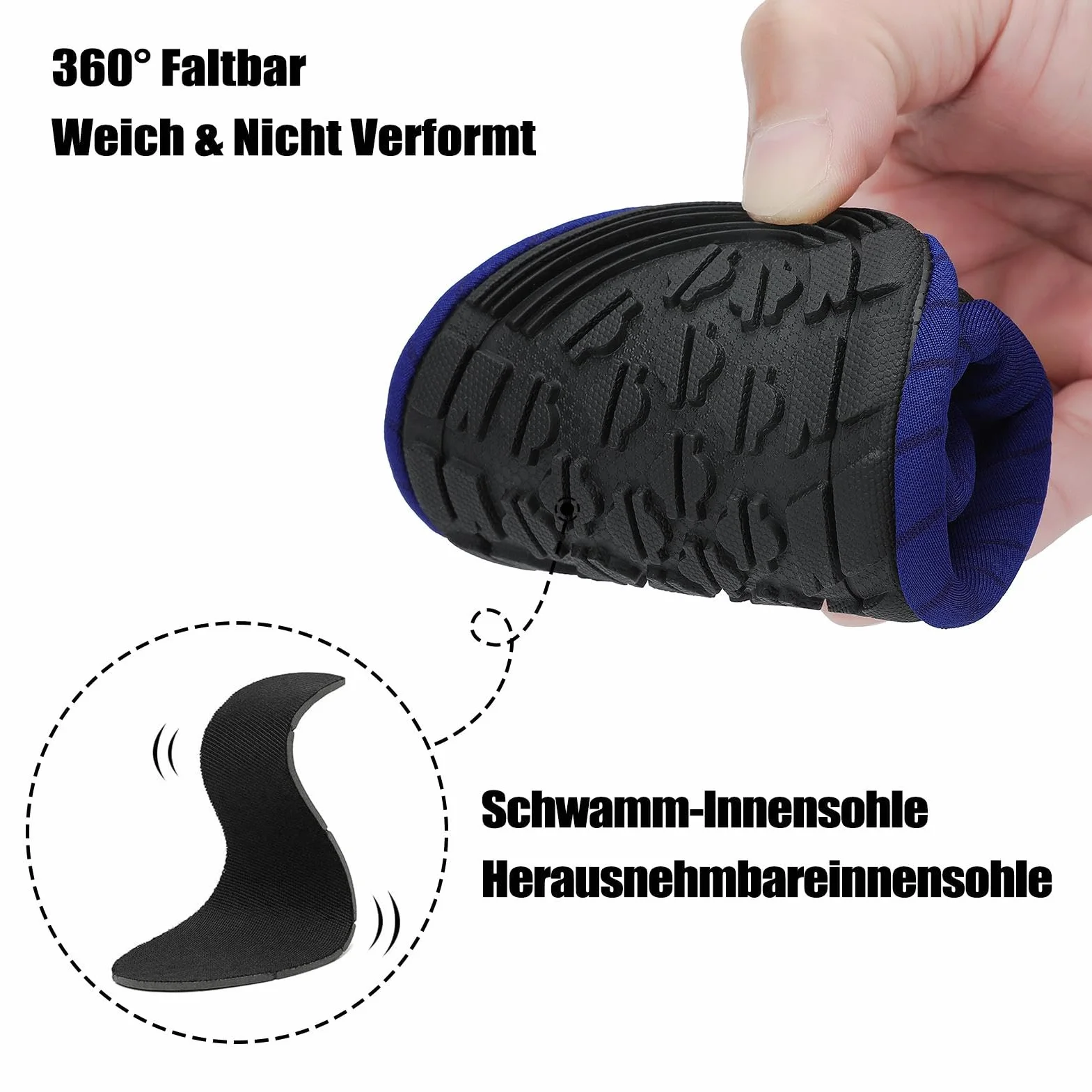 SAGUARO Scarpe da Scoglio Antiscivolo Leggere in Tessuto Elastico Asciugatura Rapida per Spiaggia Piscina Surf