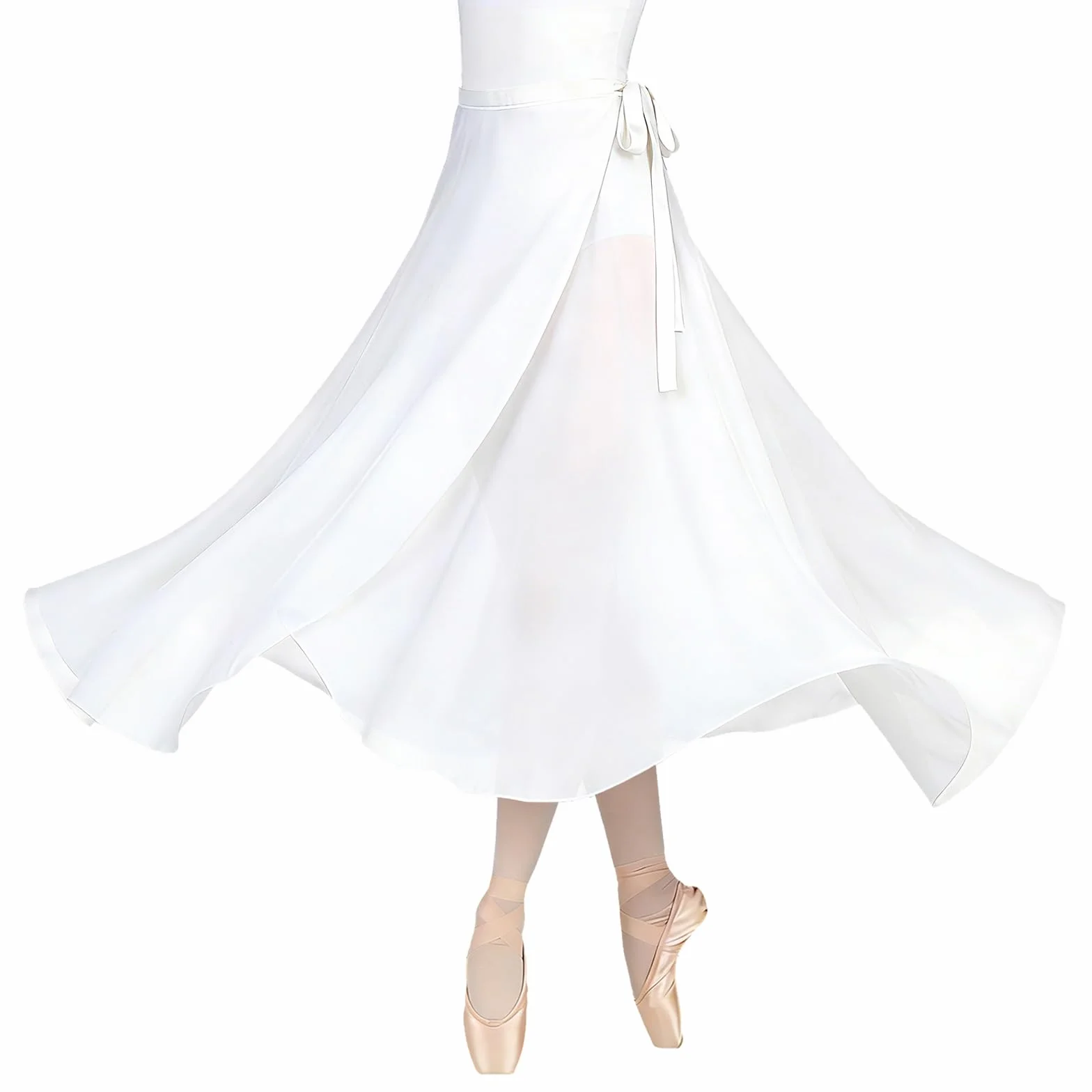 Baisdan Donne Lunghezza Chiffon Gonna Danza Classica Tango Moderno Sala da Ballo Gonna in Tulle