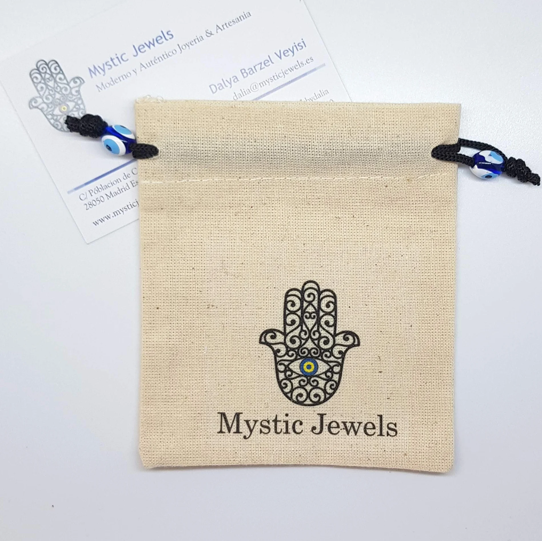 MYSTIC JEWELS By Dalia Braccialetto Cabala Cordoncino Filo Rosso 7 Nodi Regolabile Protezione Malocchio Portafortuna