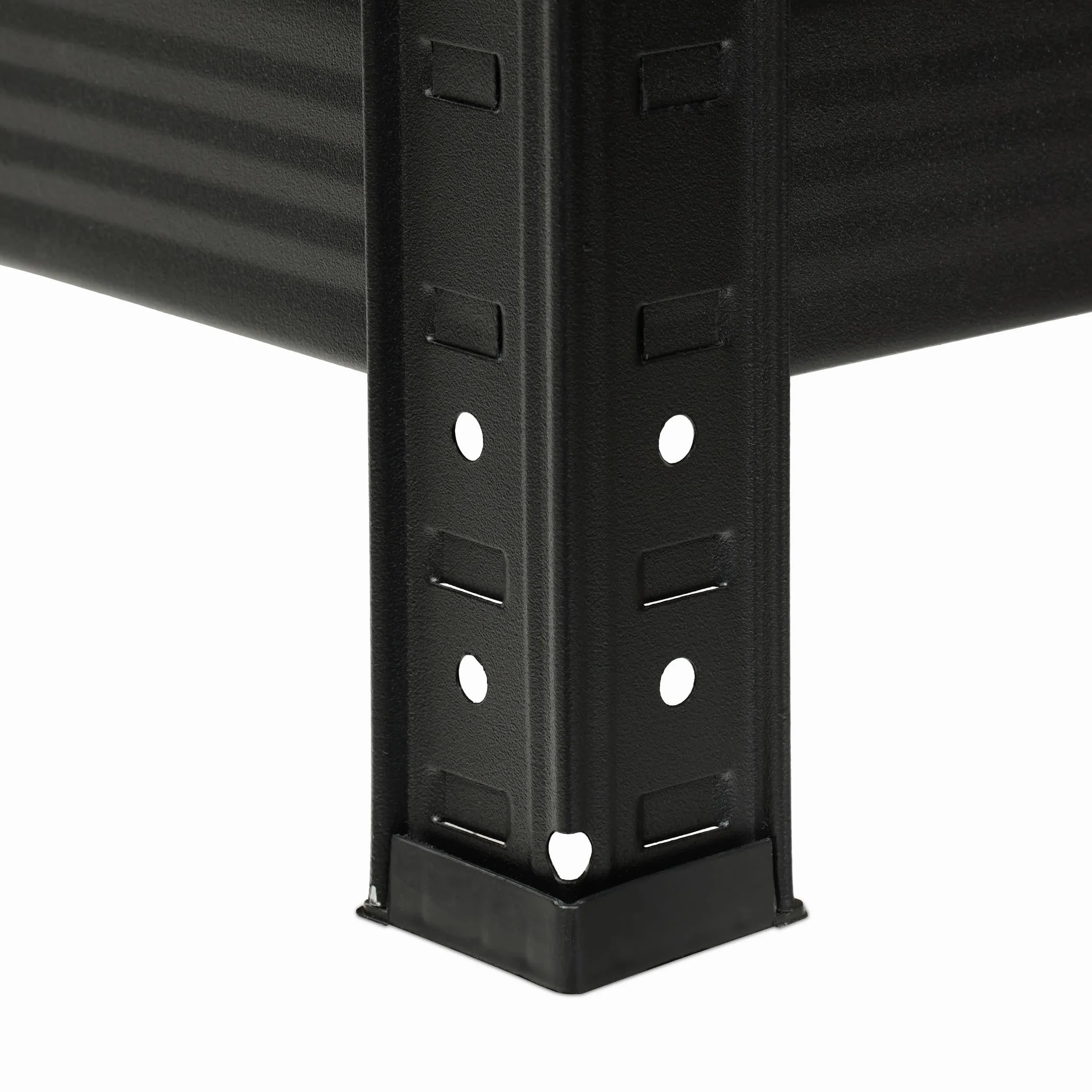 Relaxdays Regal Carichi Pesanti 180x90x40 cm 5 Ripiani 500 kg Acciaio Nero Marrone